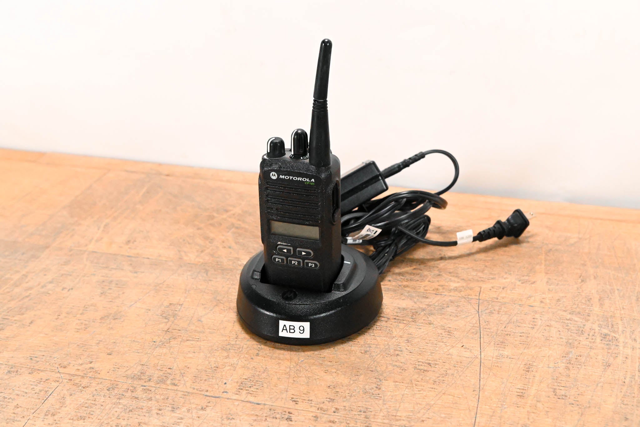Motorola CP185 Portable Two-Way Radio with PMLN5228A Charger