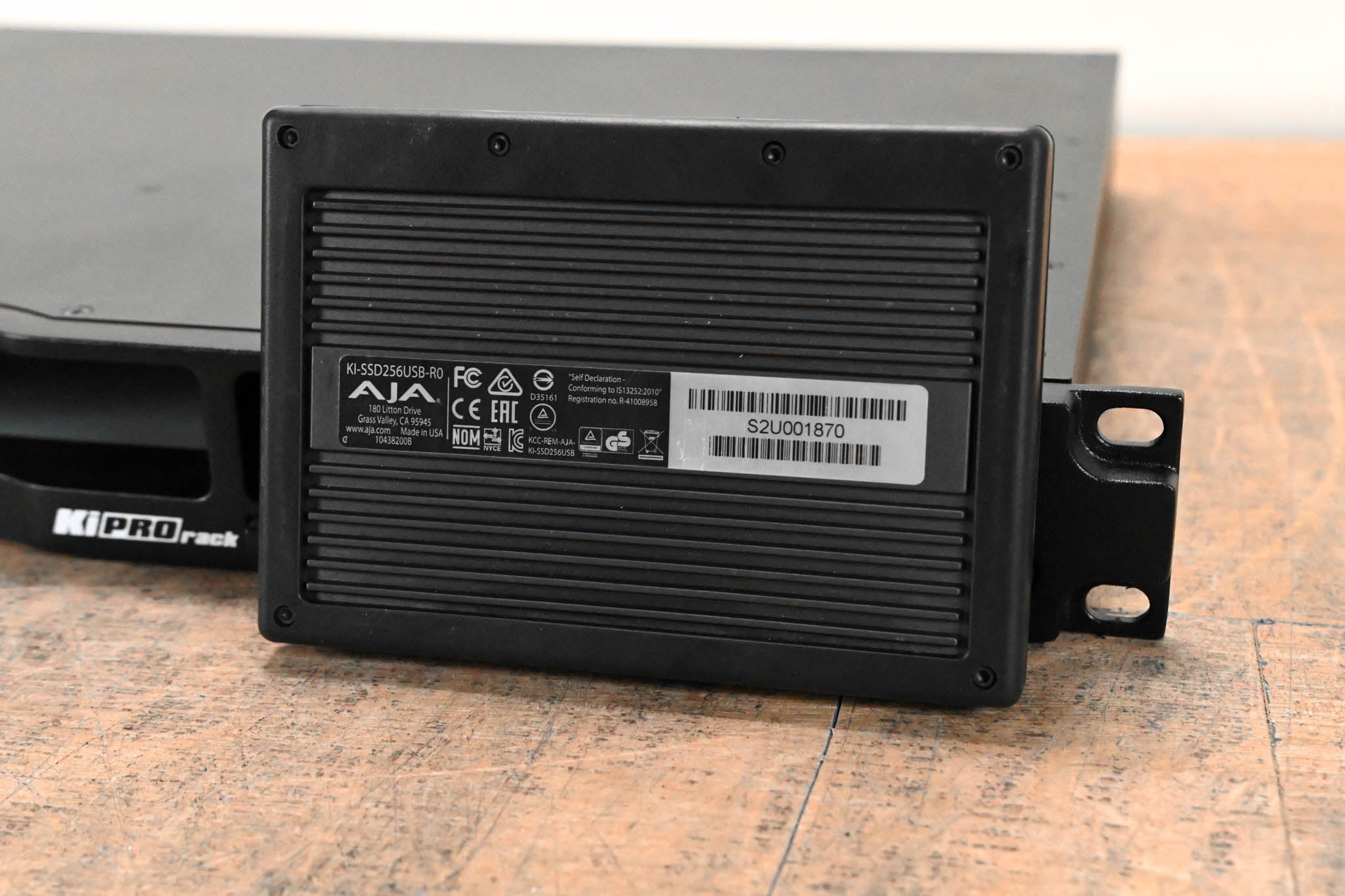 AJA Ki Pro Rack Video Recorder and Player with one 256GB KiStor Module