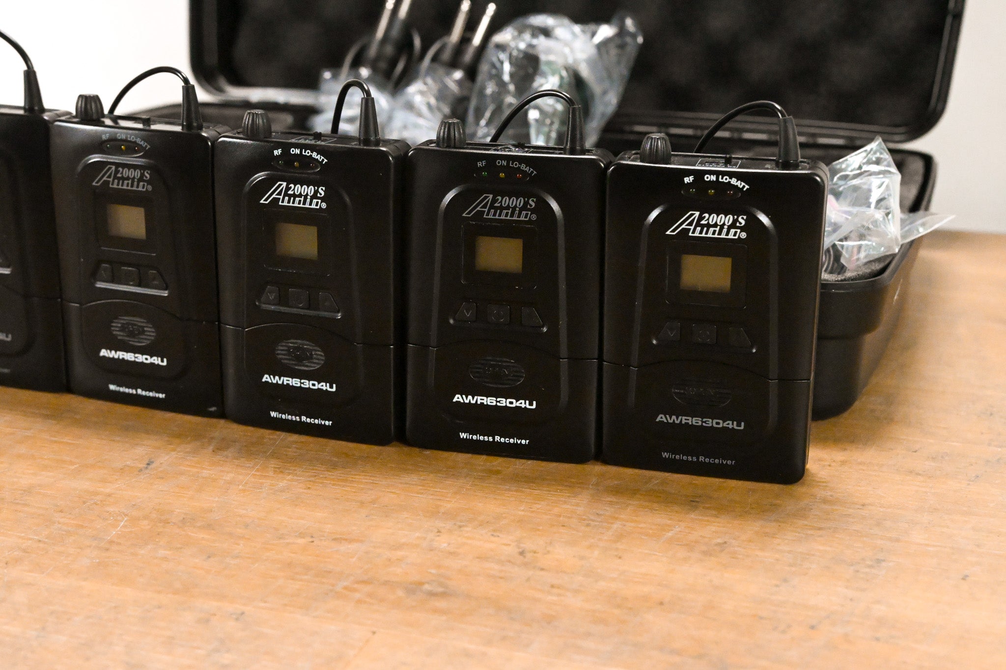 Audio2000's AWM630BU IEM System w/ six Bodypack Receivers: 573-597.8 MHz