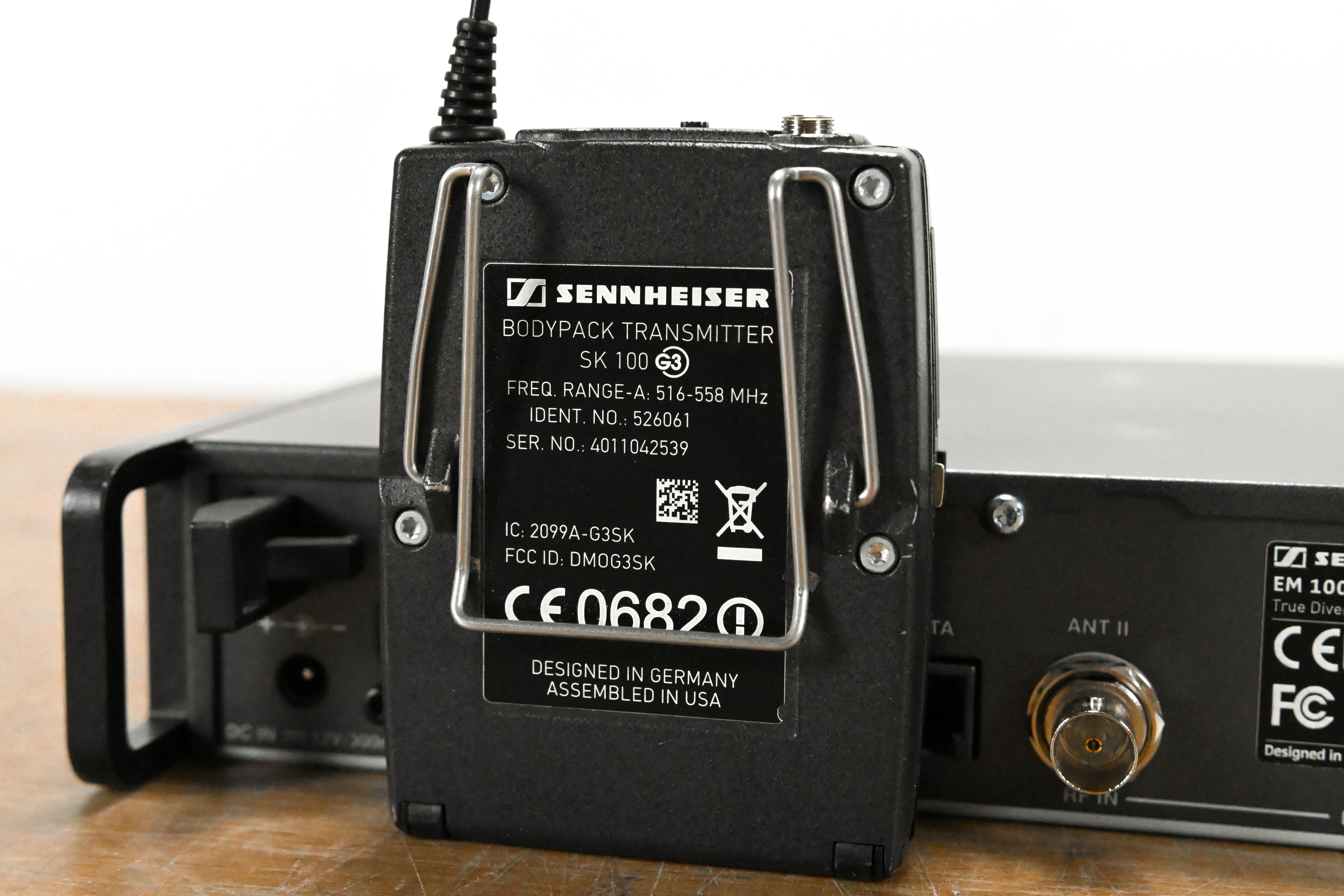 Sennheiser ew 100 G3 Bodypack Wireless System - A Range NO POWER SUPPLY