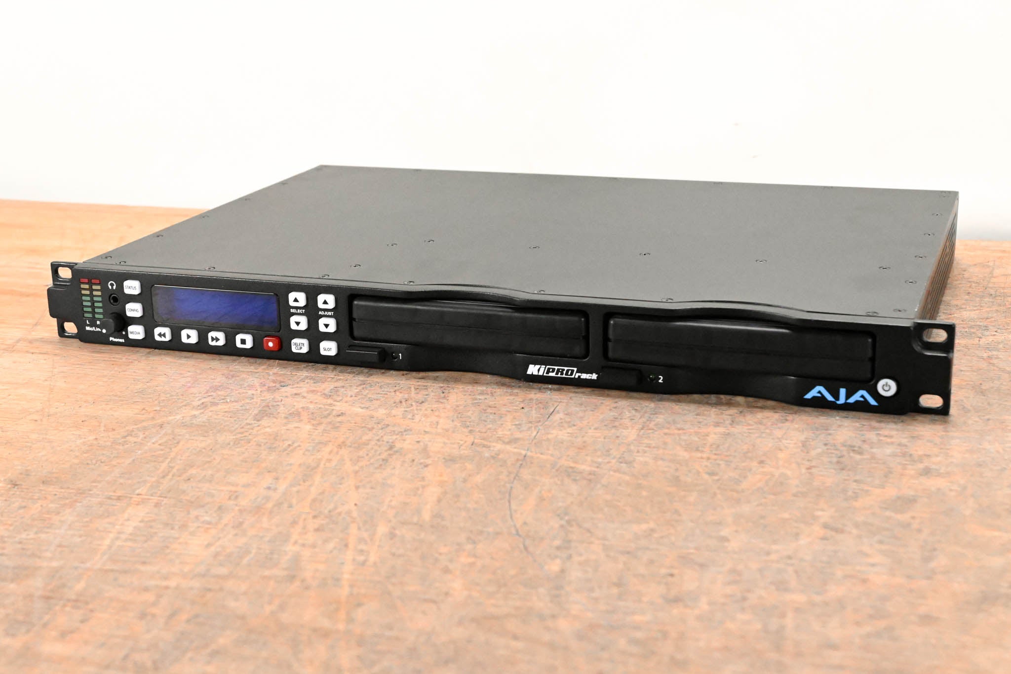 AJA Ki Pro Rack Video Recorder and Player with two 256GB KiStor Modules