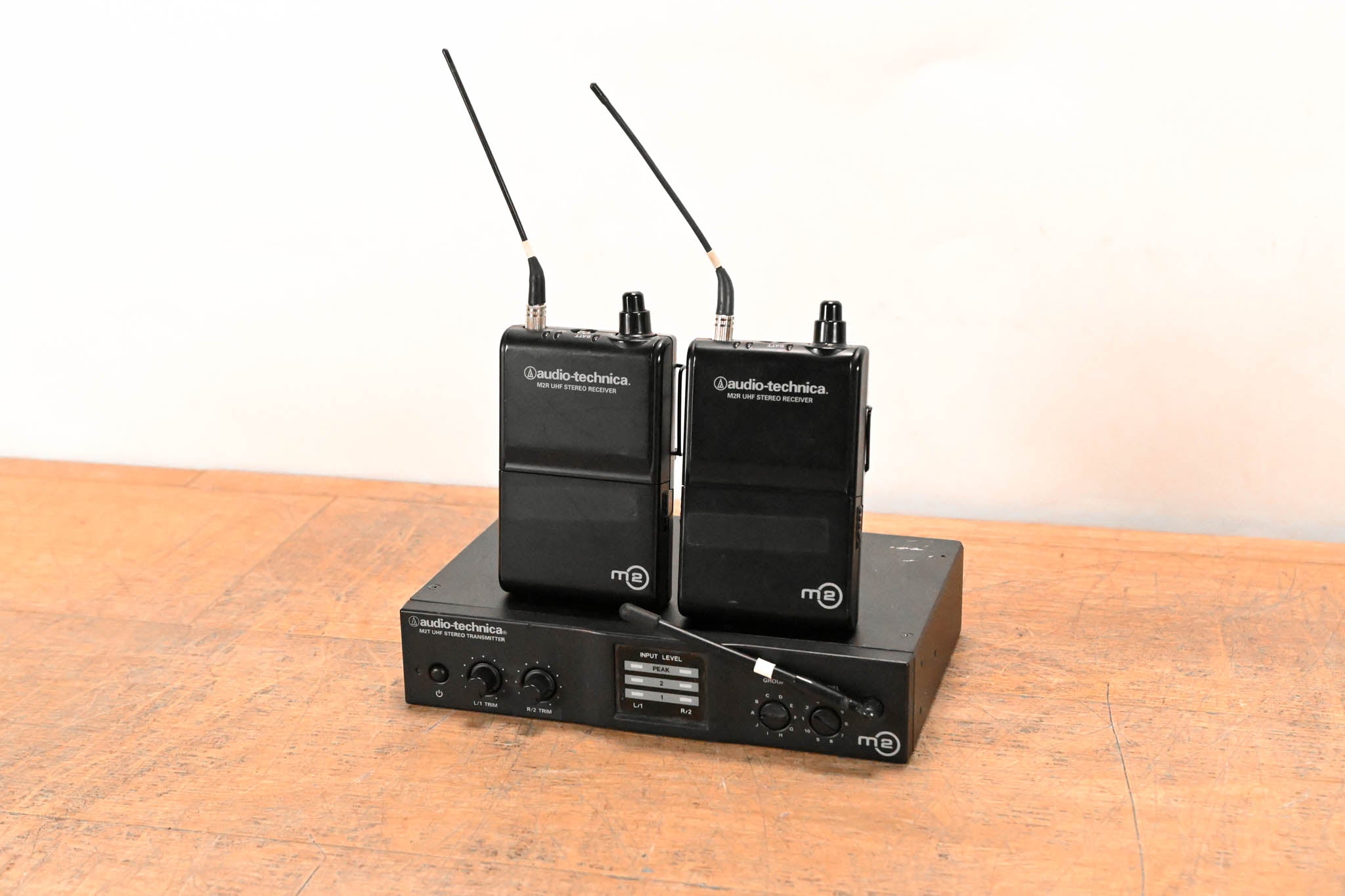 Audio-Technica M2 Wireless IEM System w/ 2 Bodypacks 575-608 MHz NO PSU