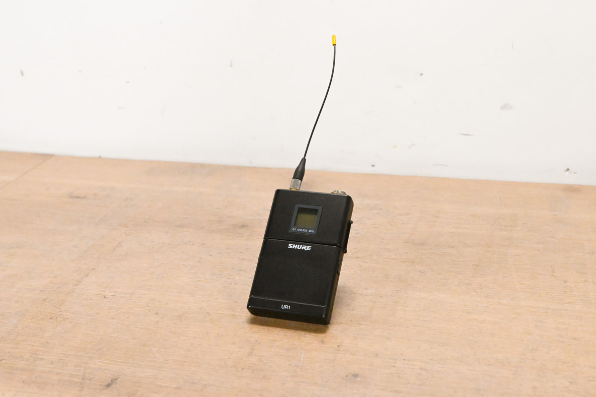 Shure UR1 Wireless Bodypack Transmitter - G1 Band: 470-530 MHz