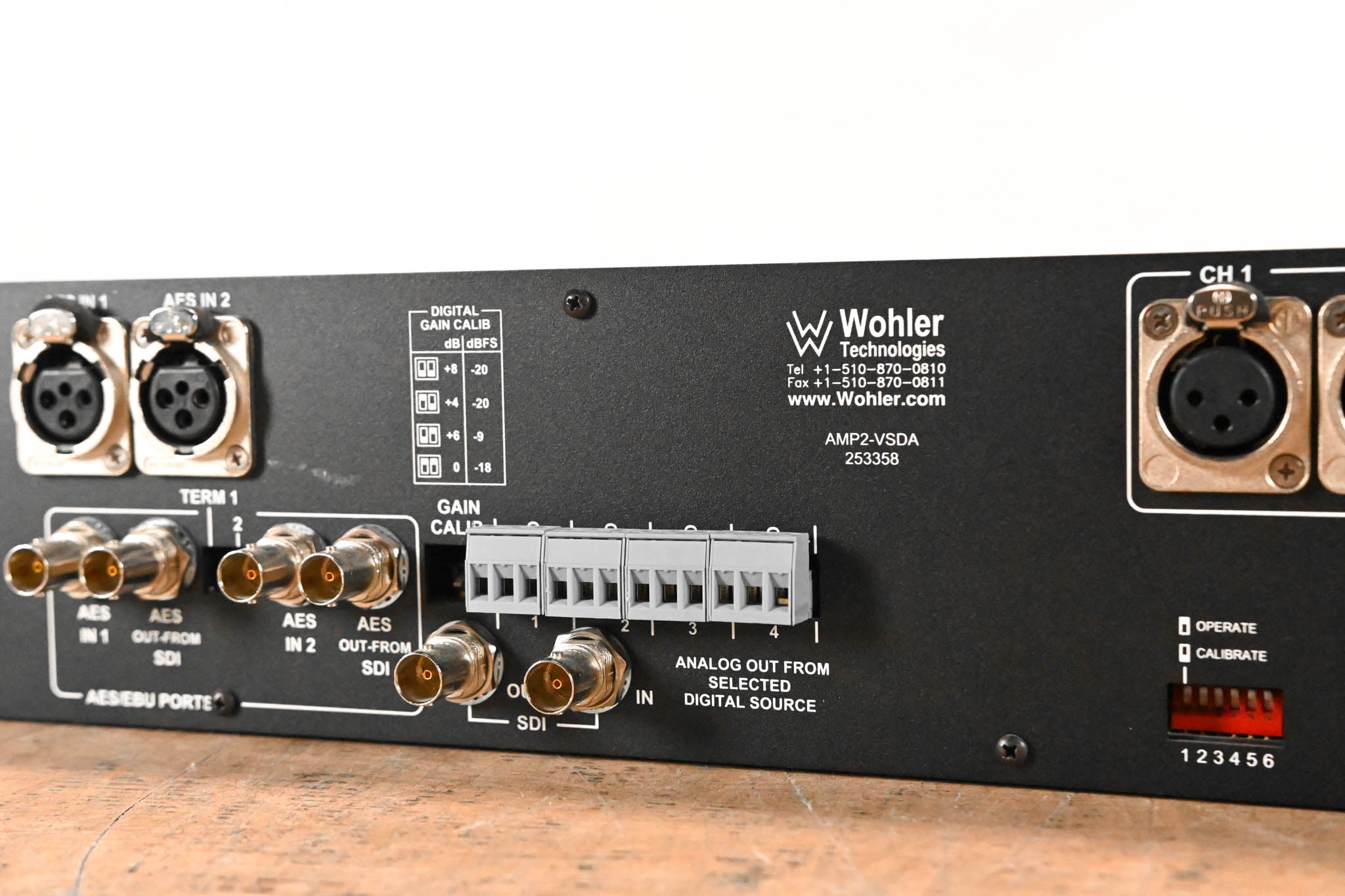 Wohler Technologies AMP2-VSDA Digital Audio Monitor Panel