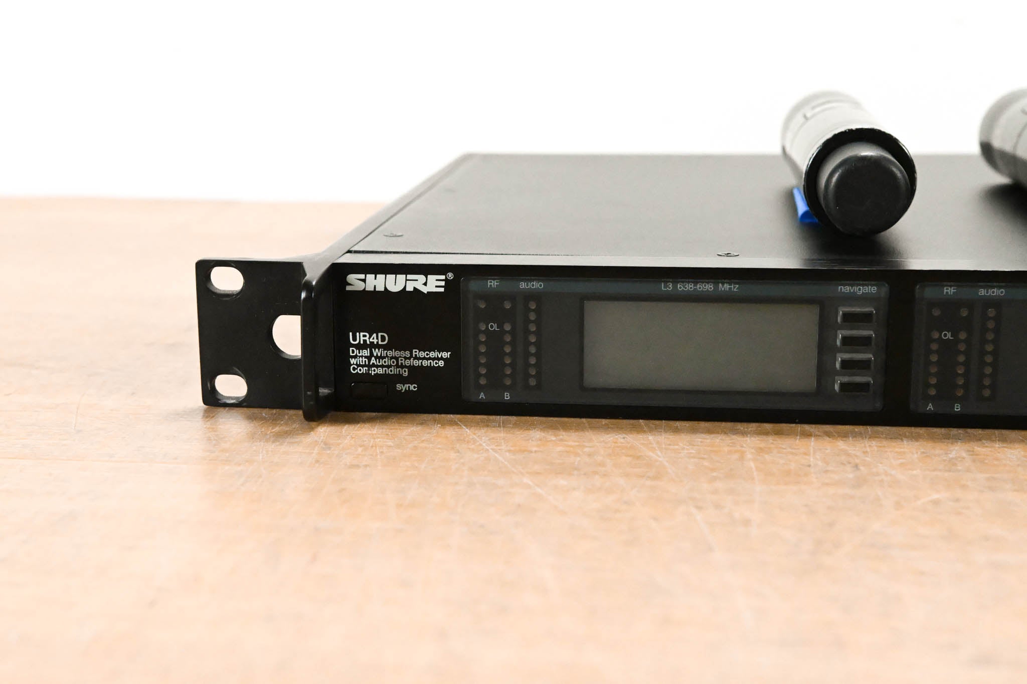 Shure UR4D Dual Receiver w/ two UR2 Transmitters (No Capsules) - L3