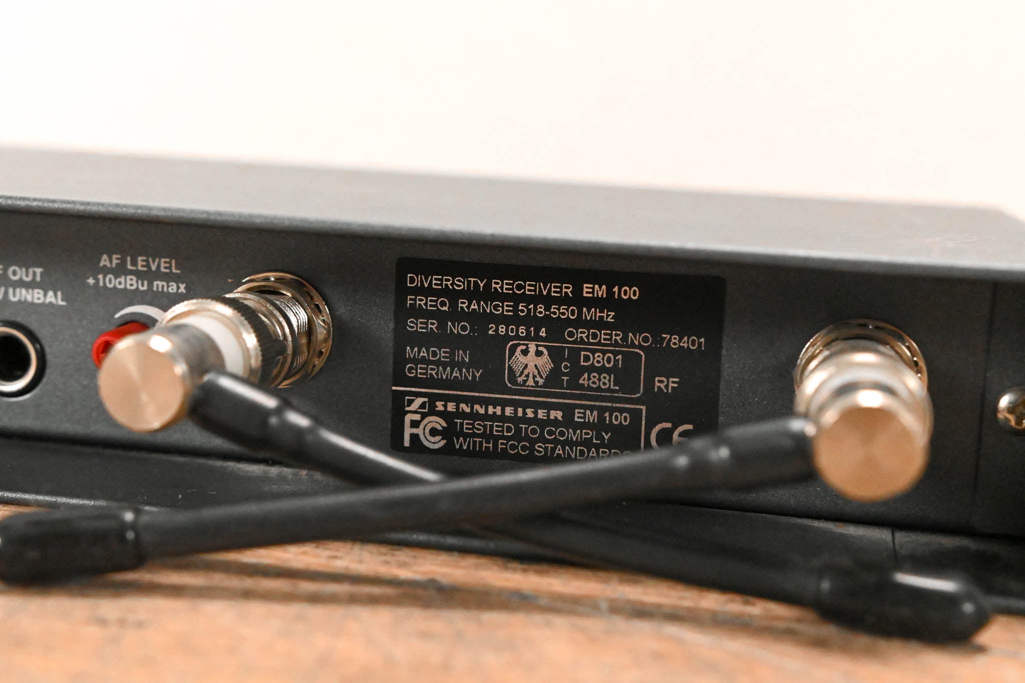 Sennheiser EM 100 Wireless Receiver - 518-550 MHz (NO POWER SUPPLY)