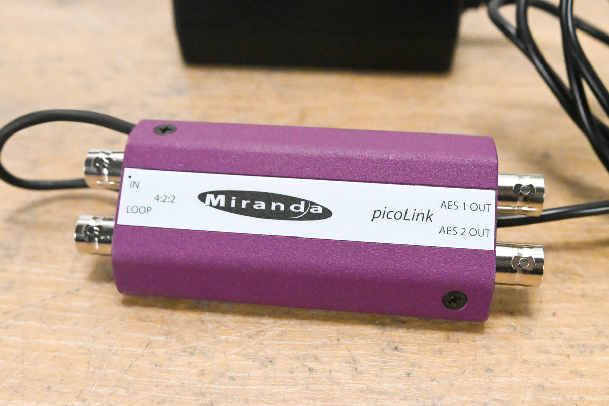 Miranda picoLink ADX-172p/75 SDI to Dual AES/EBU Audio De-Embedder