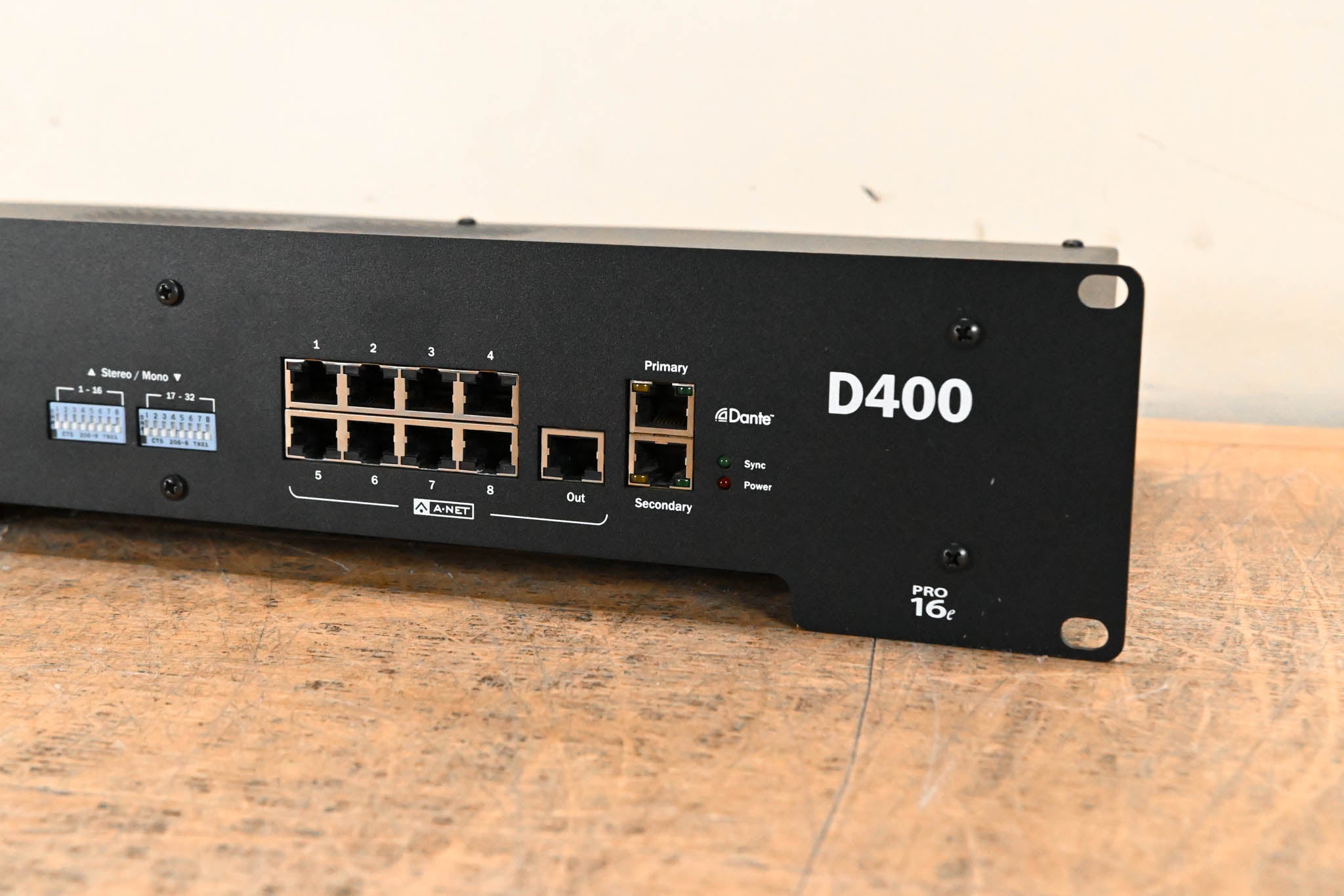 Aviom D400-Dante A-Net Distributor with Dante Connectivity
