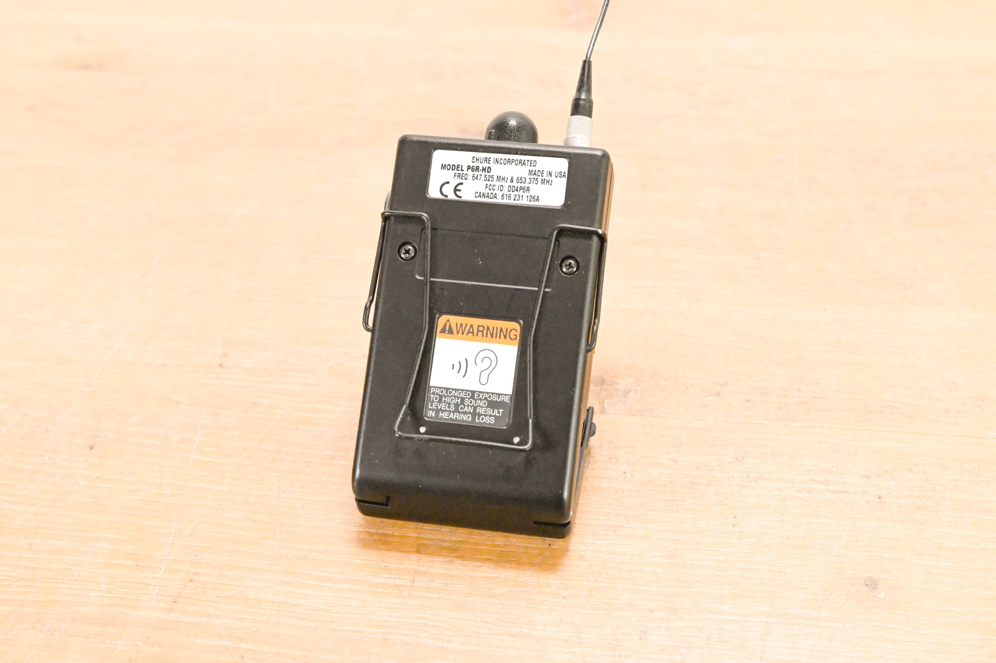 Shure P6R-HD Bodypack Receiver for PSM 600 System - HD Band