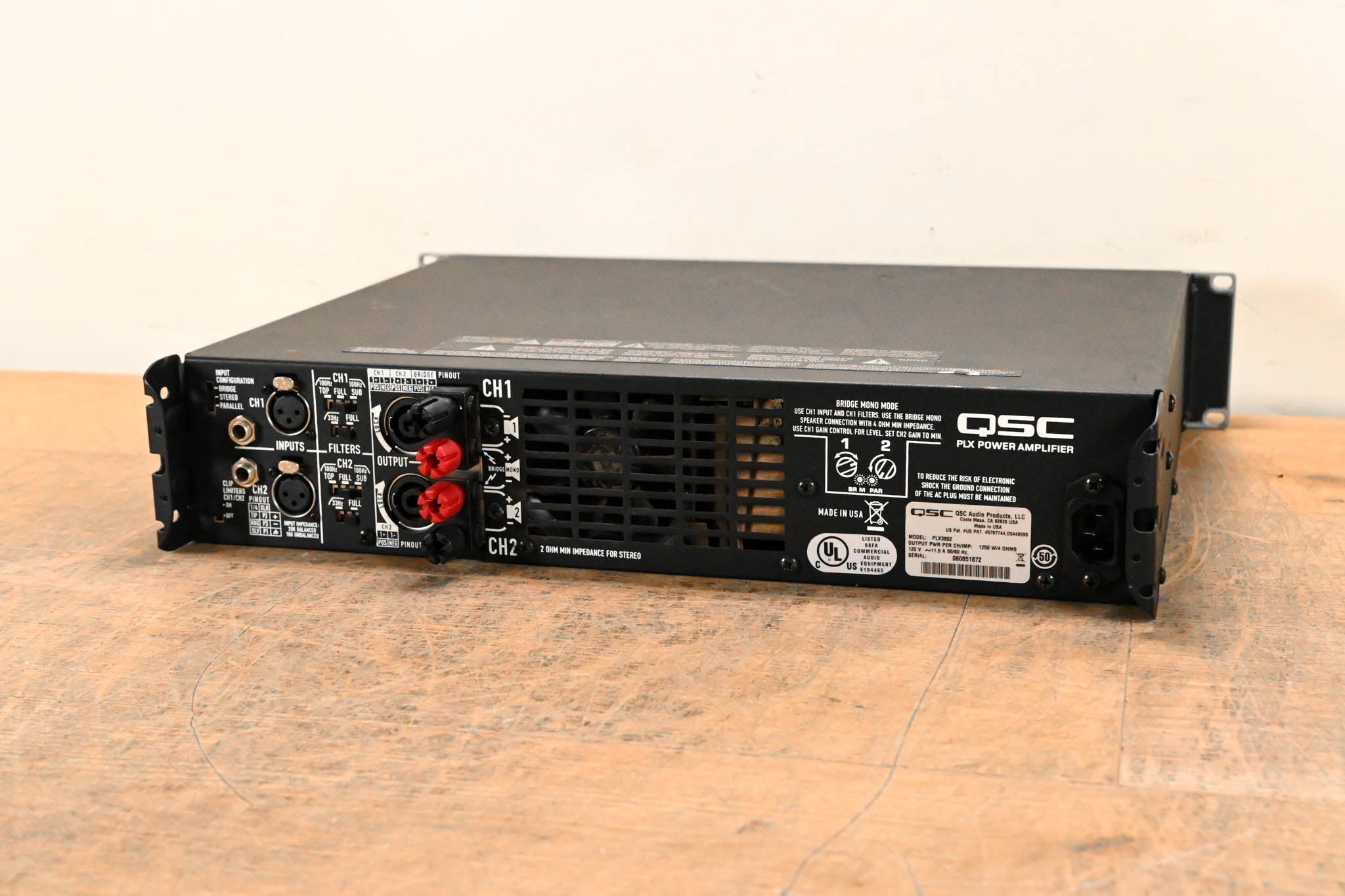 QSC PLX3602 2-Channel Power Amplifier
