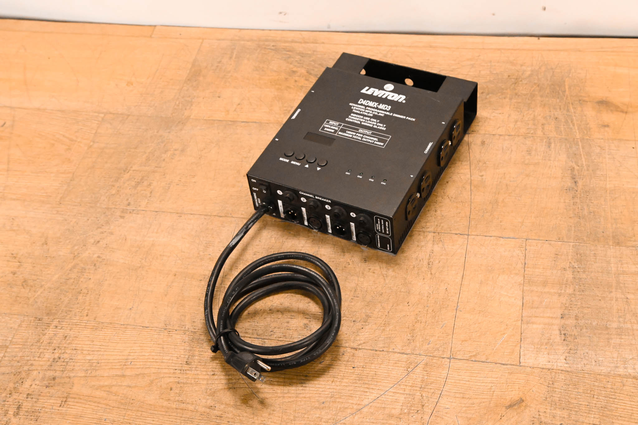 Leviton D4DMX-MD3 4-Channel Programmable Dimmer Pack