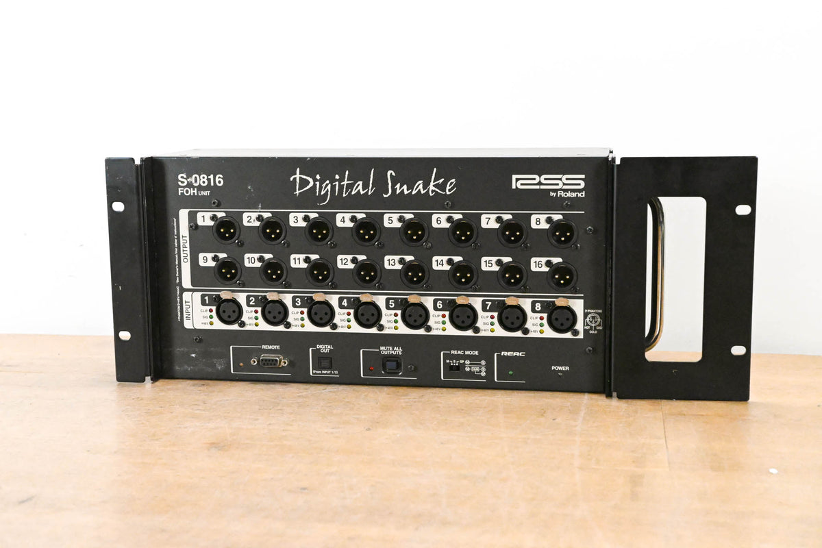 Roland S-0816 8 x 16 Digital Snake Front of House Unit