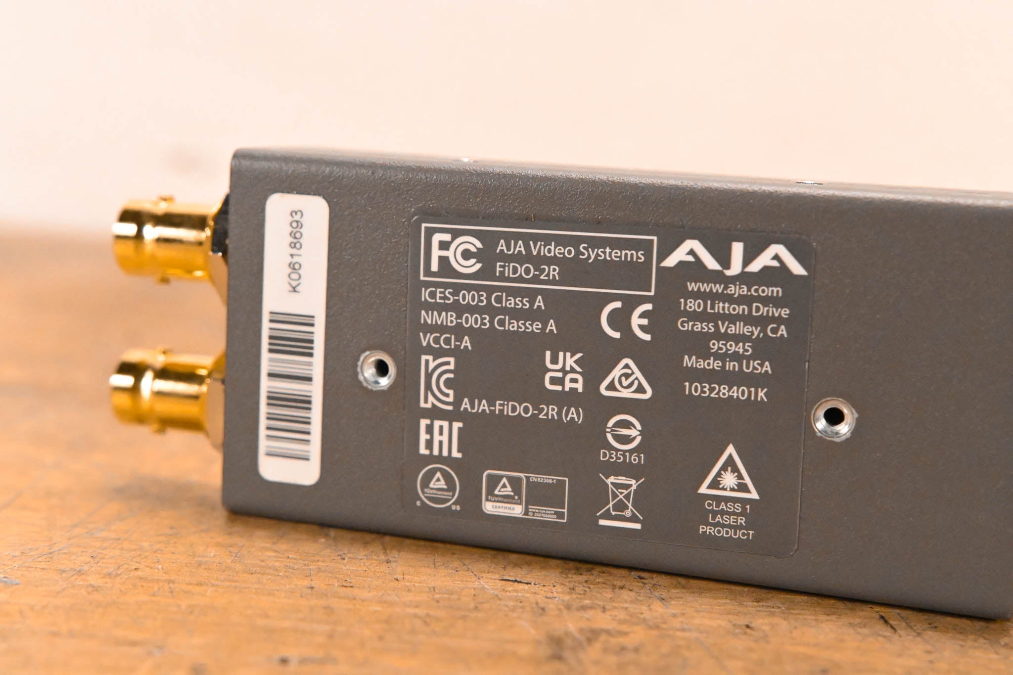 AJA FIDO-2R Dual-Channel Optical Fiber to SD/HD/3G SDI Receiver