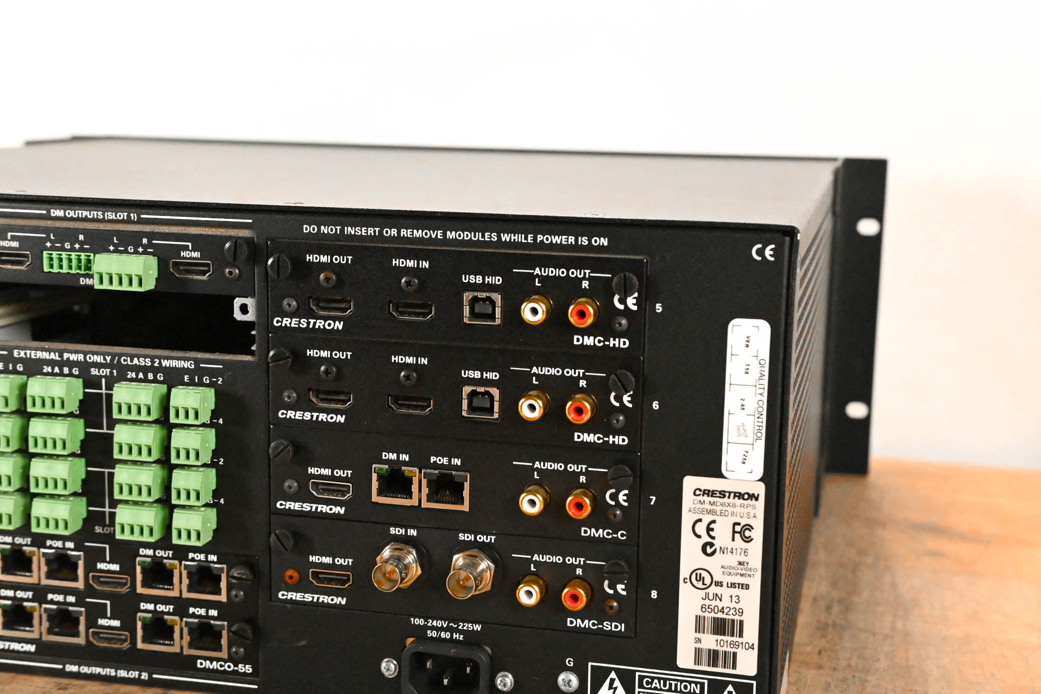 Crestron DM-MD8X8-RPS 8x8 DigitalMedia Switcher with Redundant PSU