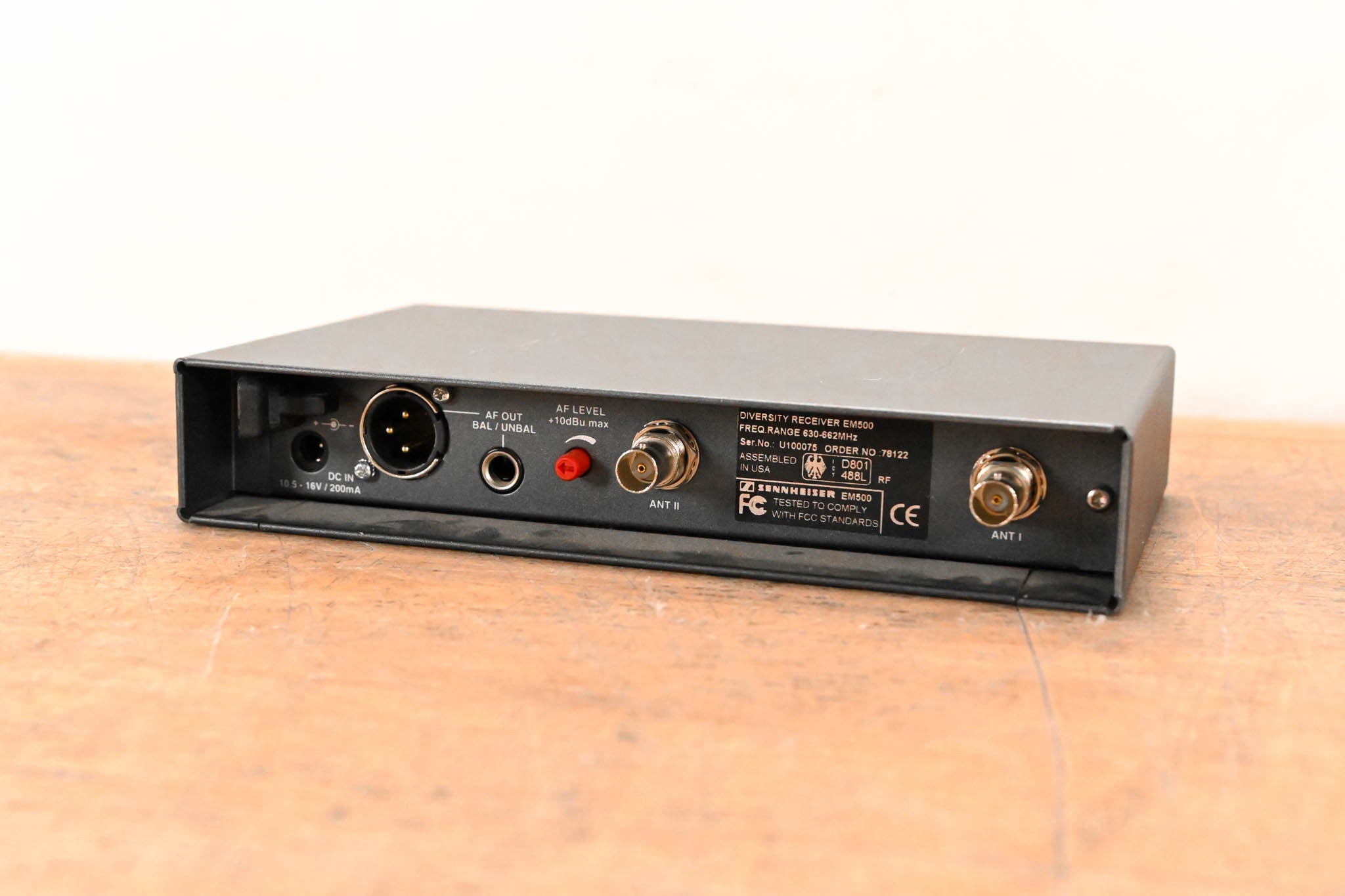 Sennheiser EM 500 Wireless Receiver 630-662 MHz (NO POWER SUPPLY)