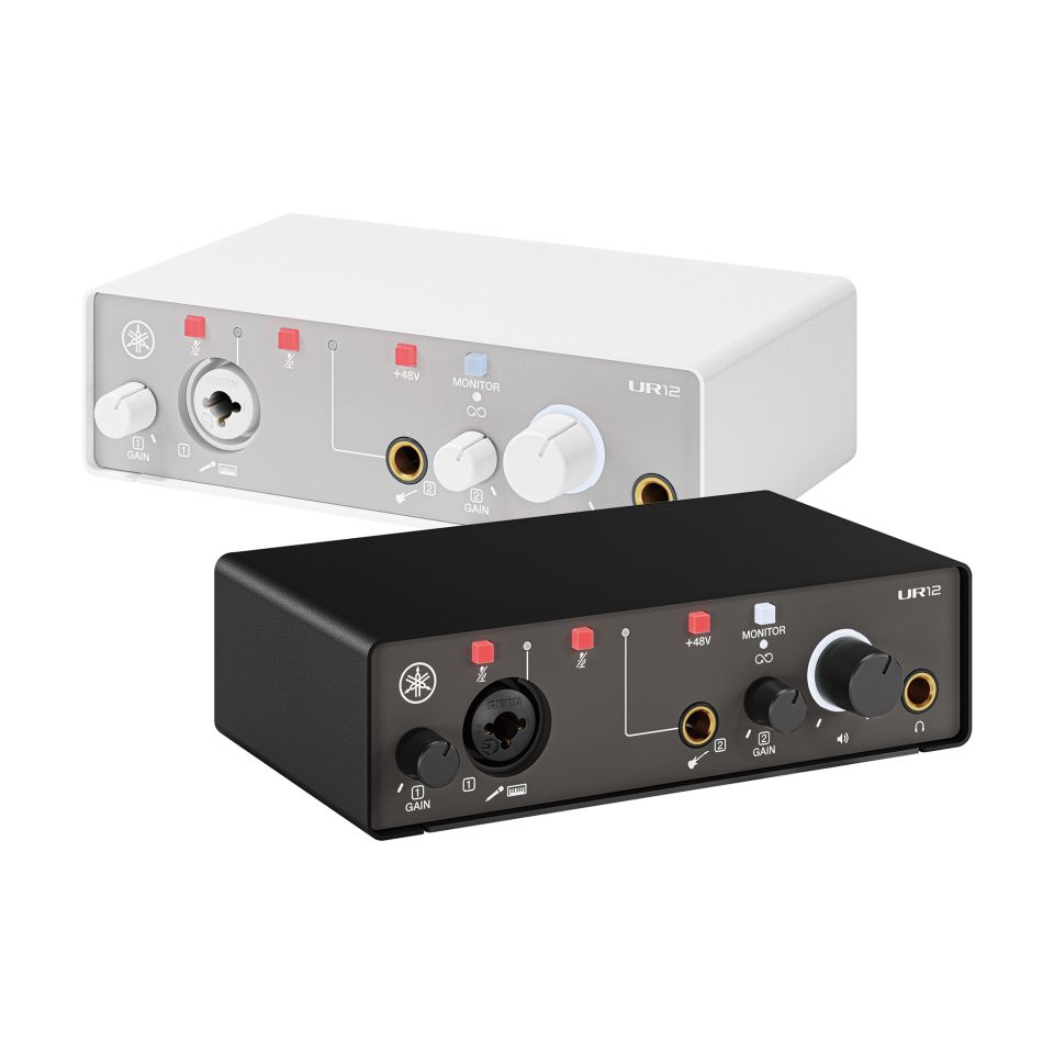 2-in/2-out USB-C Audio Interface with 24-bit/192kHz support, 1 Combo/1 TRS inputs, Direct Monitoring, Loopback, and Steinberg software suite, white