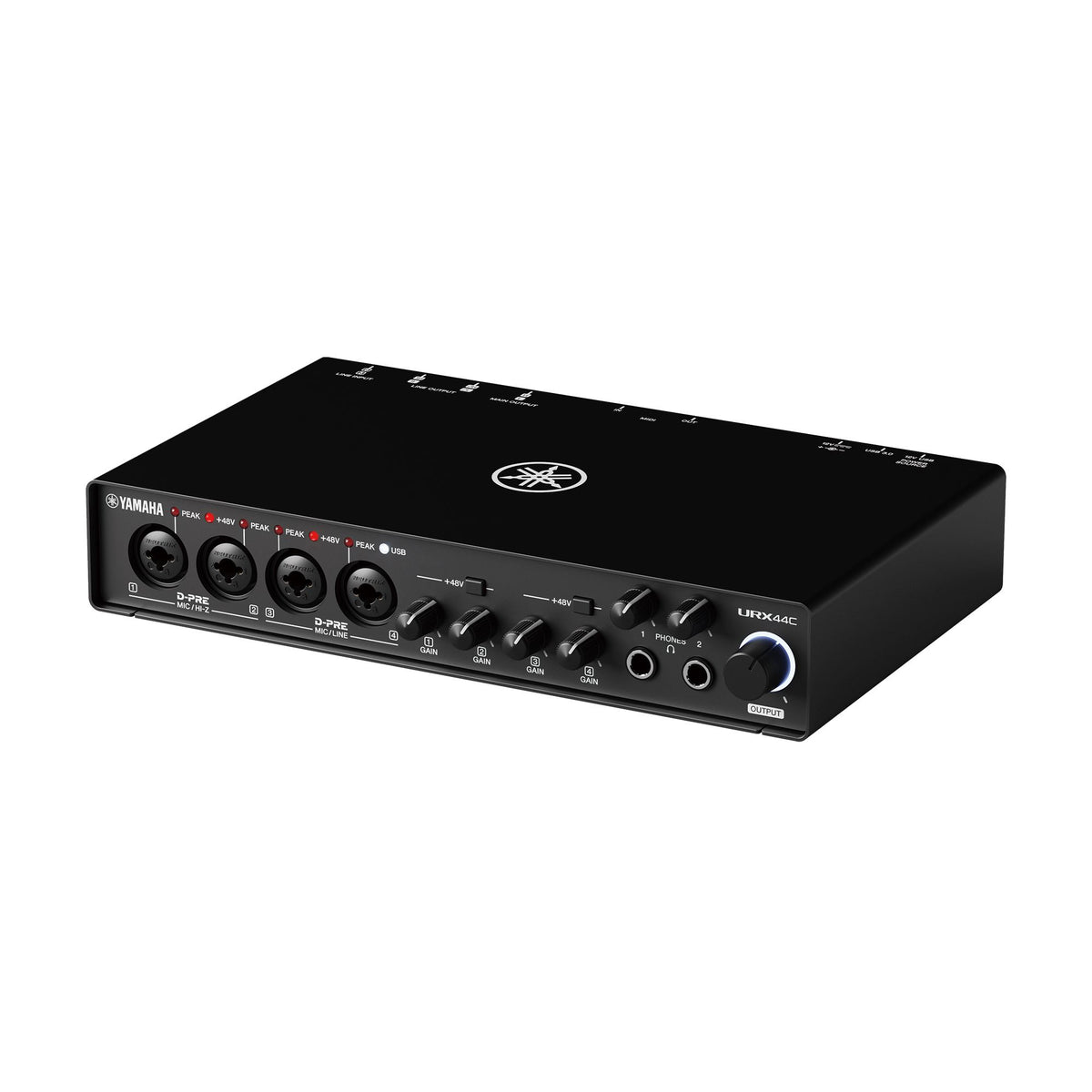6-in/4-out USB-C Audio/MIDI Interface with 32-bit/192kHz support, 4 combo and 2 line inputs, DSP-powered mixing/effects, Steinberg software suite, black