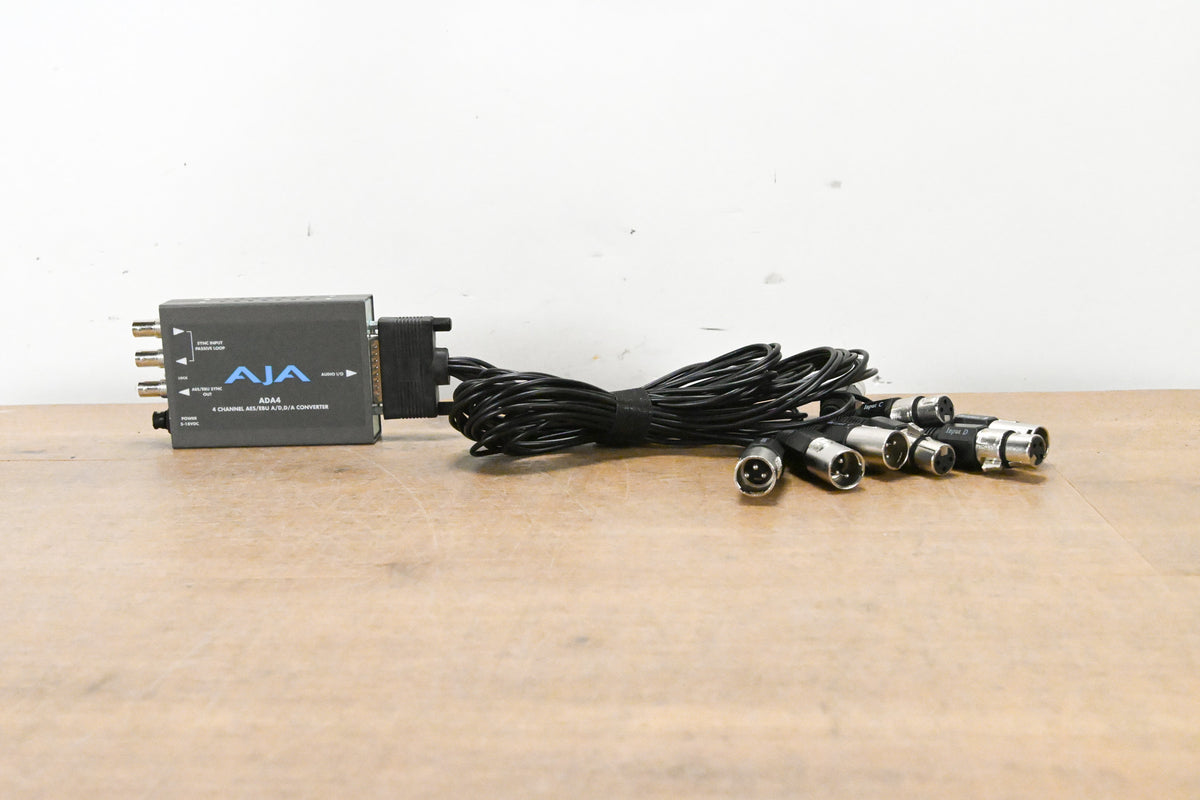 AJA ADA4 4-Channel Bidirectional Audio A/D and D/A Converter (NO PSU)