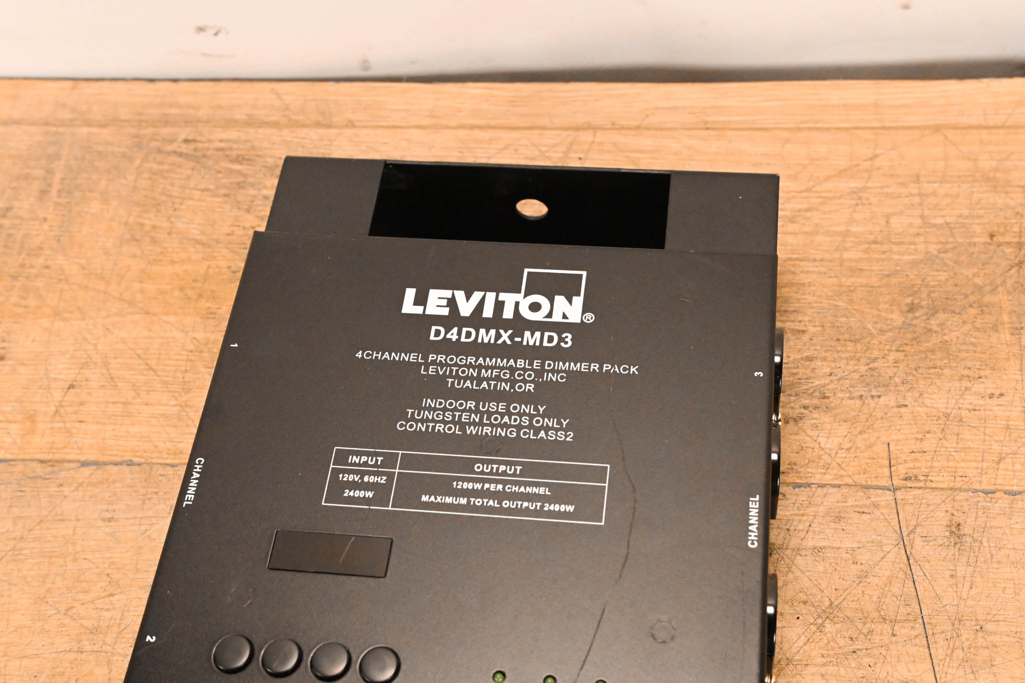 Leviton D4DMX-MD3 4-Channel Programmable Dimmer Pack