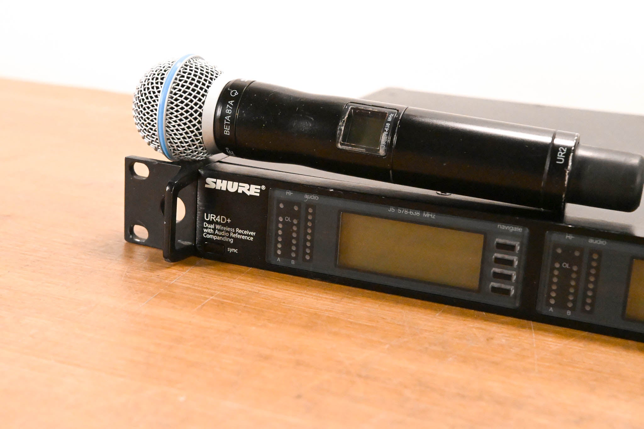 Shure UR4D+ Dual Wireless Receiver with UR2/BETA87A Mic - J5 Band