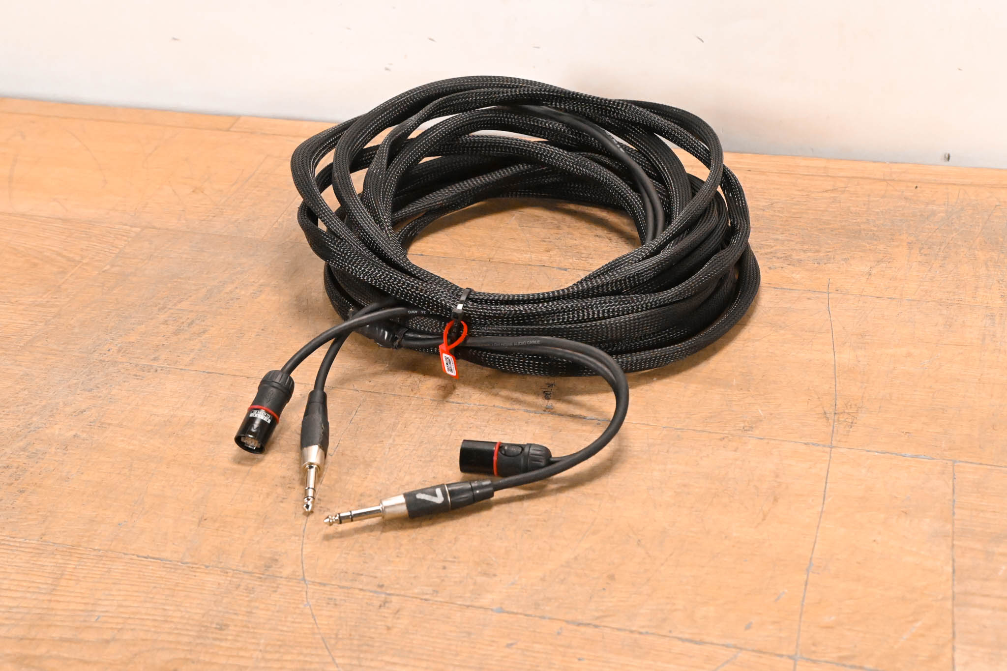 Unbranded 1/4" TRS and EtherCON RJ45 Loom - 25'