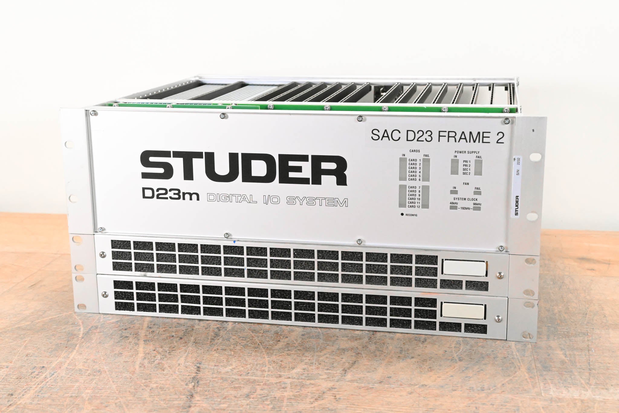 Studer D23m I/O System w/ A-Link HD Card, Fan Module, and Filter Module