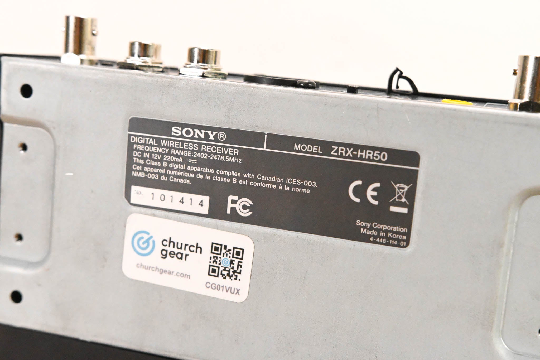 Sony ZRX-HR50 Digital Wireless Receiver (NO POWER SUPPLY)