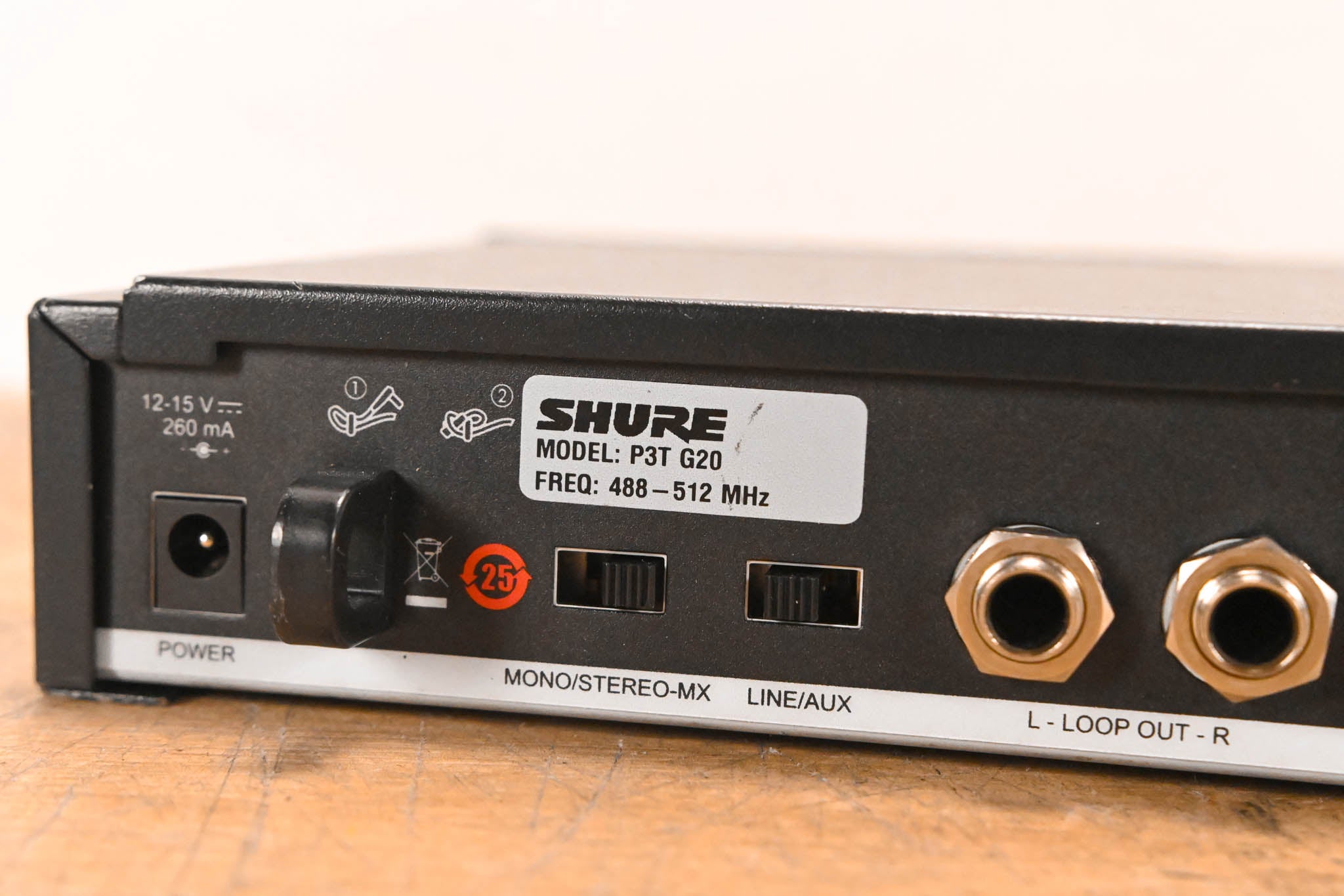 Shure PSM 300 Wireless IEM System G20 Range: 488-512 MHz (NO PSU)