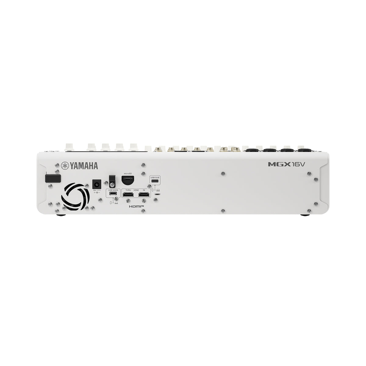 22ch Digital Mixing Console, dual USB-C audio/video interface, white finish