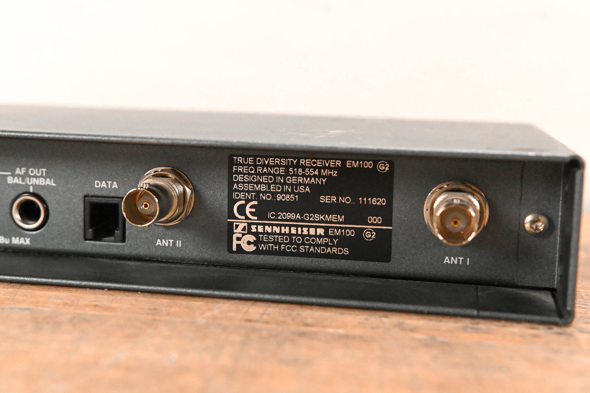 Sennheiser EM 100 G2 Wireless Receiver - 518-554 MHz (NO POWER SUPPLY)
