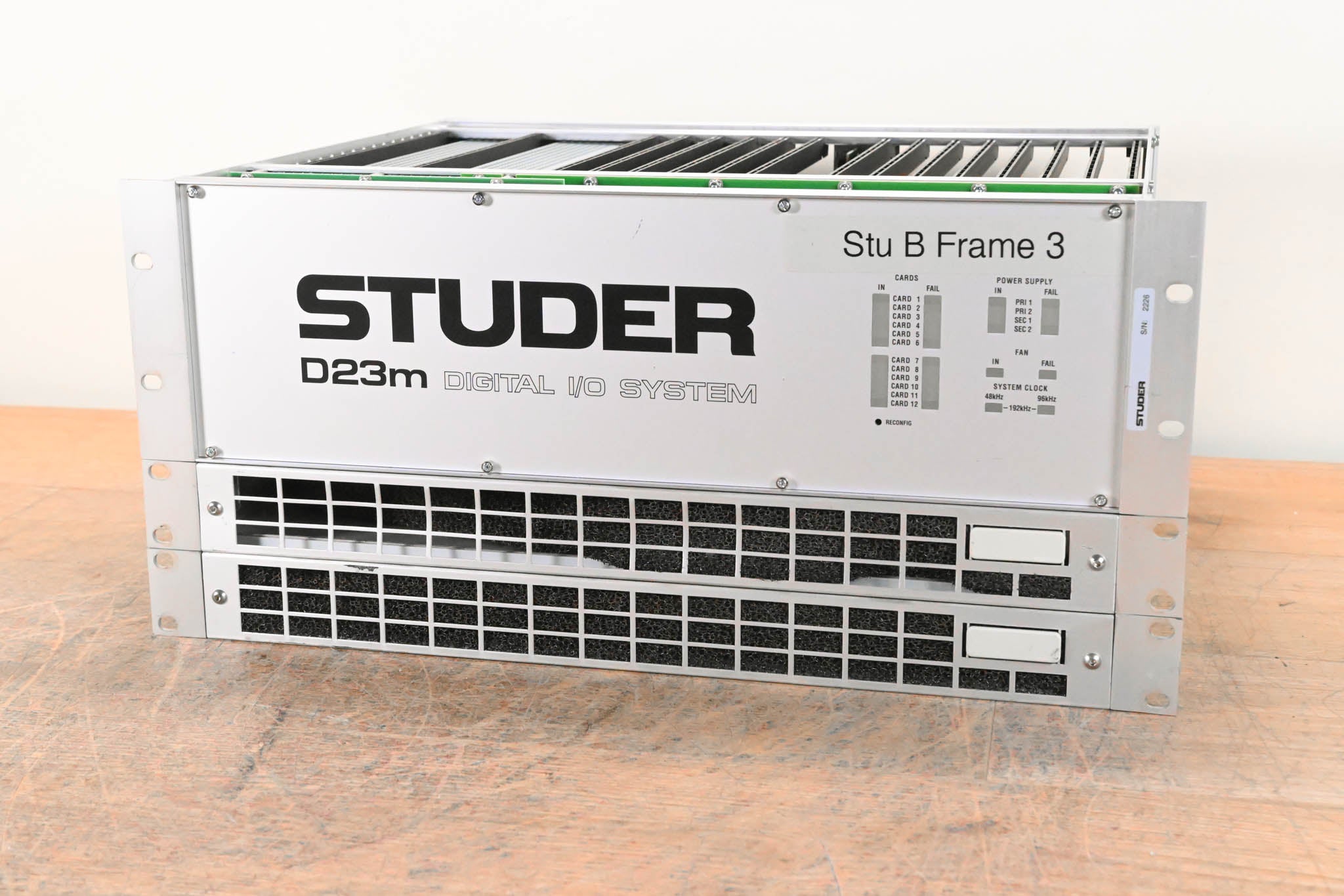 Studer D23m I/O System w/ A-Link HD Card, Fan Module, and Filter Module