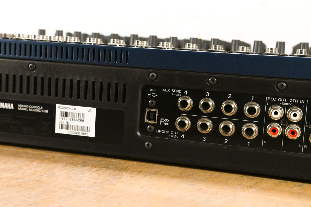Yamaha MG206C-USB 20-Channel 6-Bus Mixer w/ USB Connectivity (NO PSU)