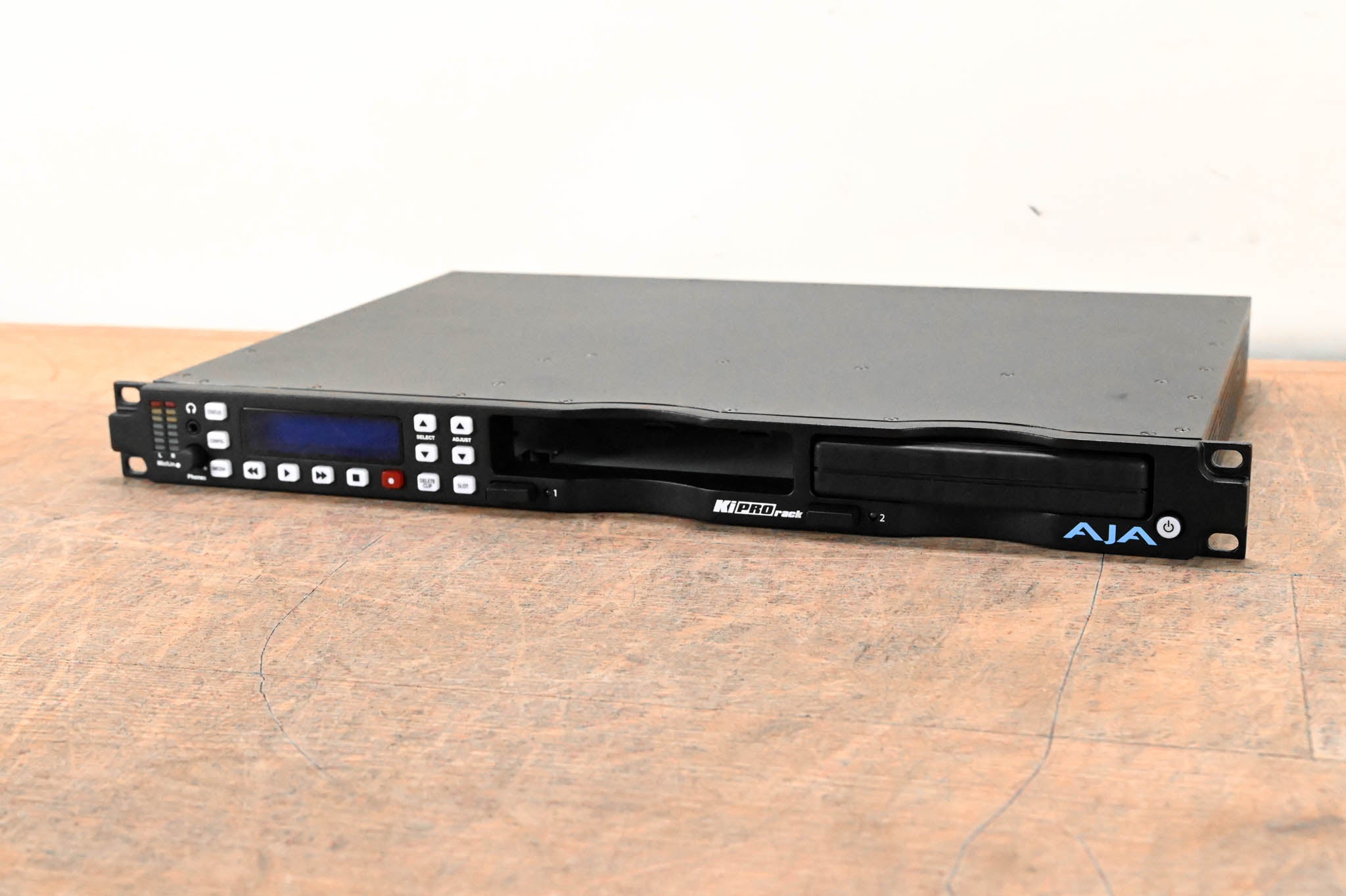 AJA Ki Pro Rack Video Recorder and Player with one 256GB KiStor Module