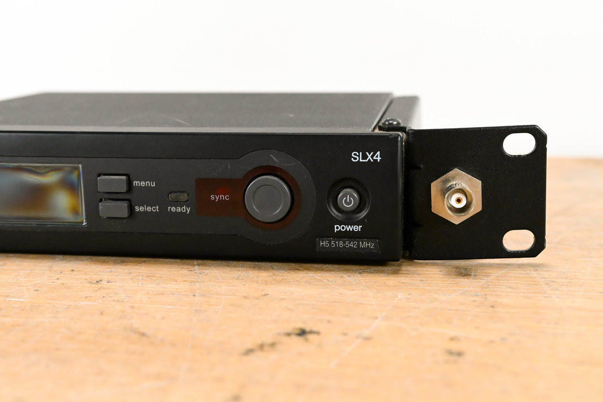 Shure SLX4 Wireless Receiver - H5 Band: 518-542 MHz (NO POWER SUPPLY)