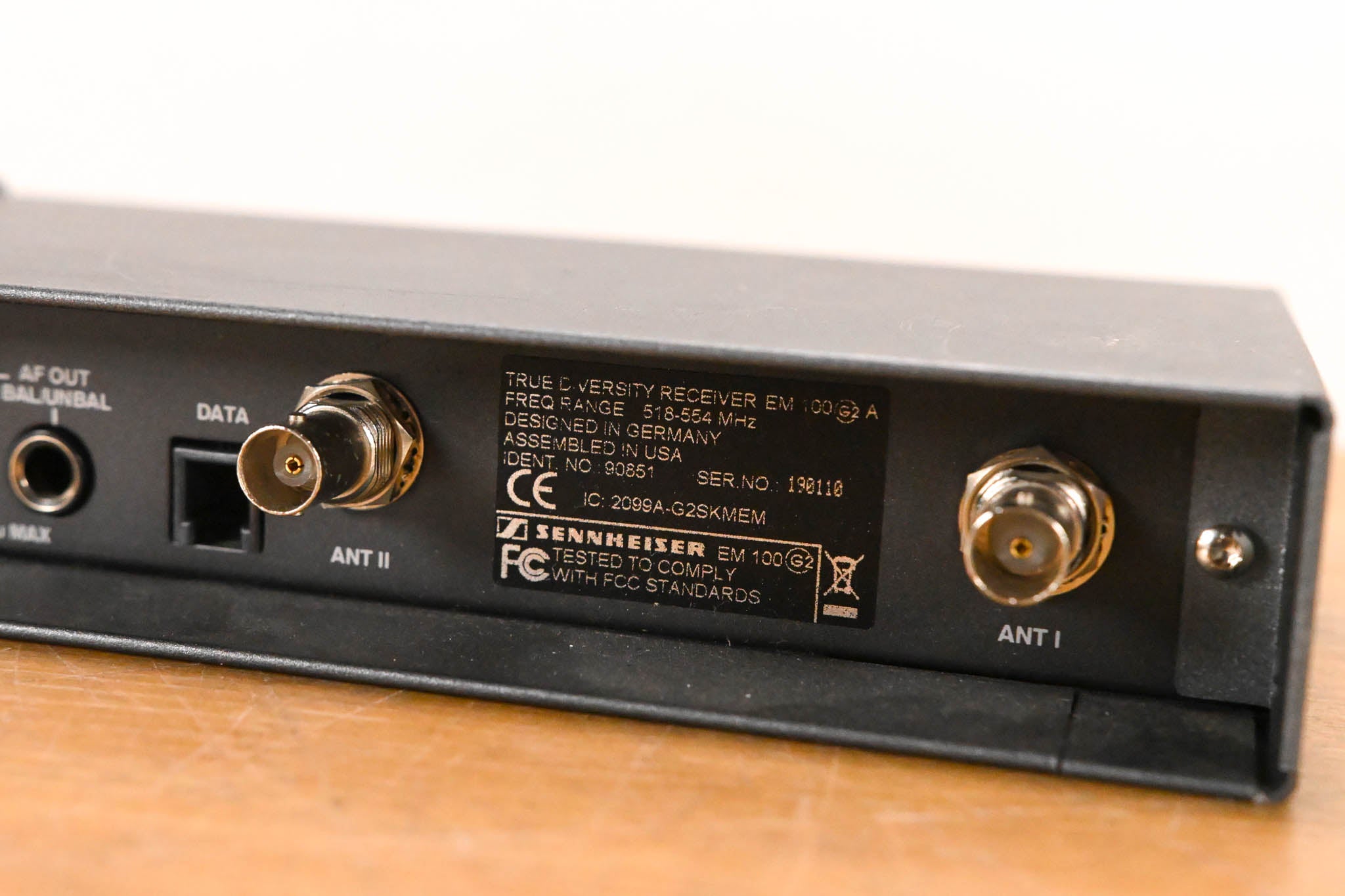 Sennheiser EM 100 G2 Wireless Receiver - 518-554 MHz (NO POWER SUPPLY)