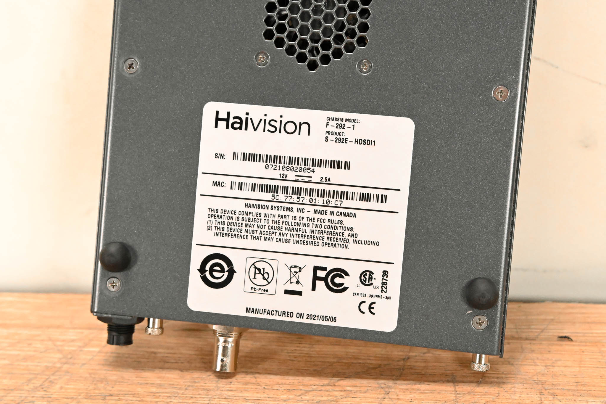 HaiVision S-292E-HDSDI1 Makito X Single SDI Encoder Appliance