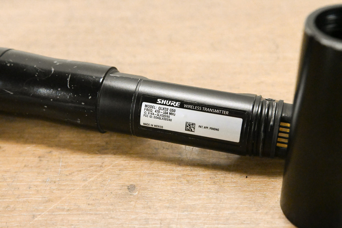 Shure QLXD24/KSM9HS Digital Handheld Wireless System - G50 Band (NO PSU)