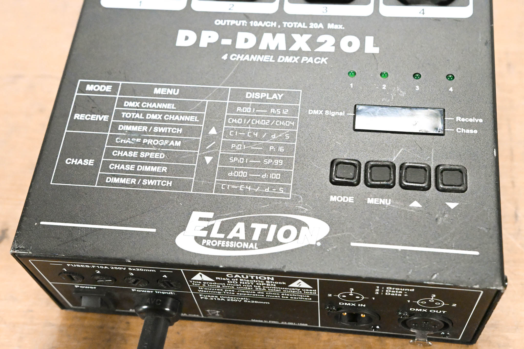 Elation DP-DMX20L 4-Channel DMX Dimmer/Switch Pack