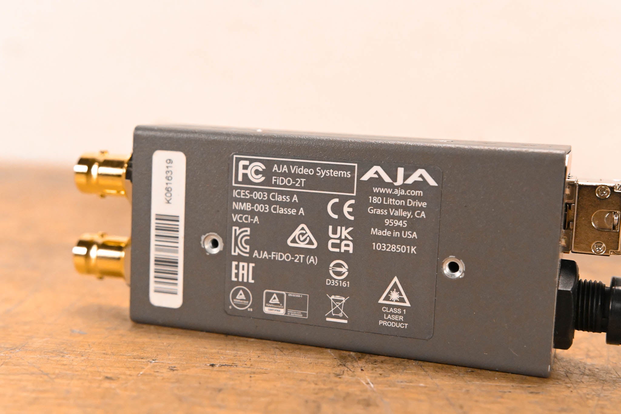 AJA FIDO-2T Dual-Channel SD/HD/3G SDI to Optical Fiber Transmitter
