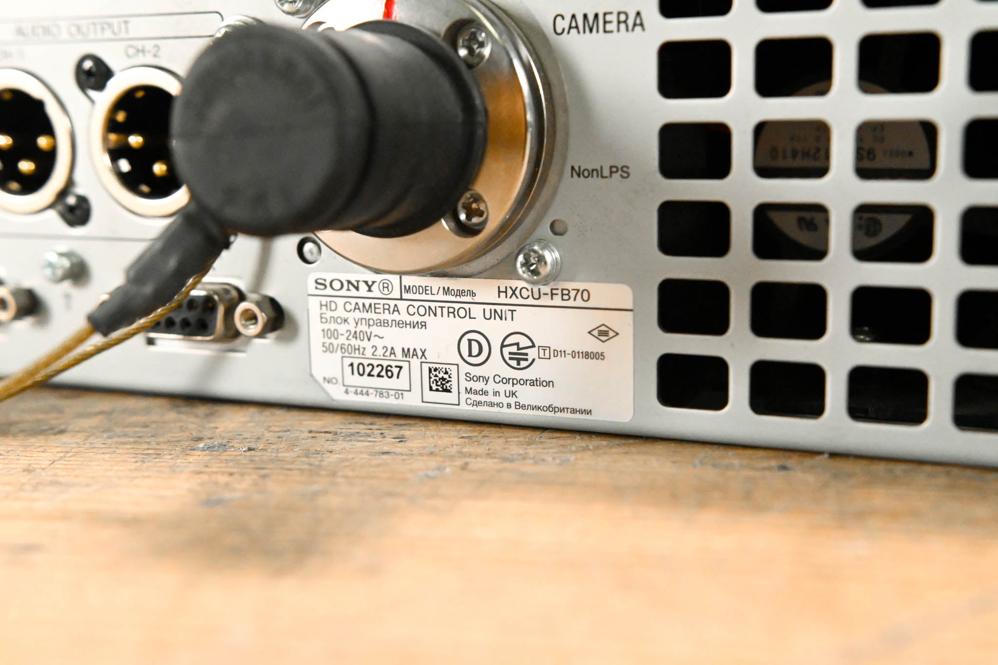 Sony HXCU-FB70 Optical Fiber Camera Control Unit