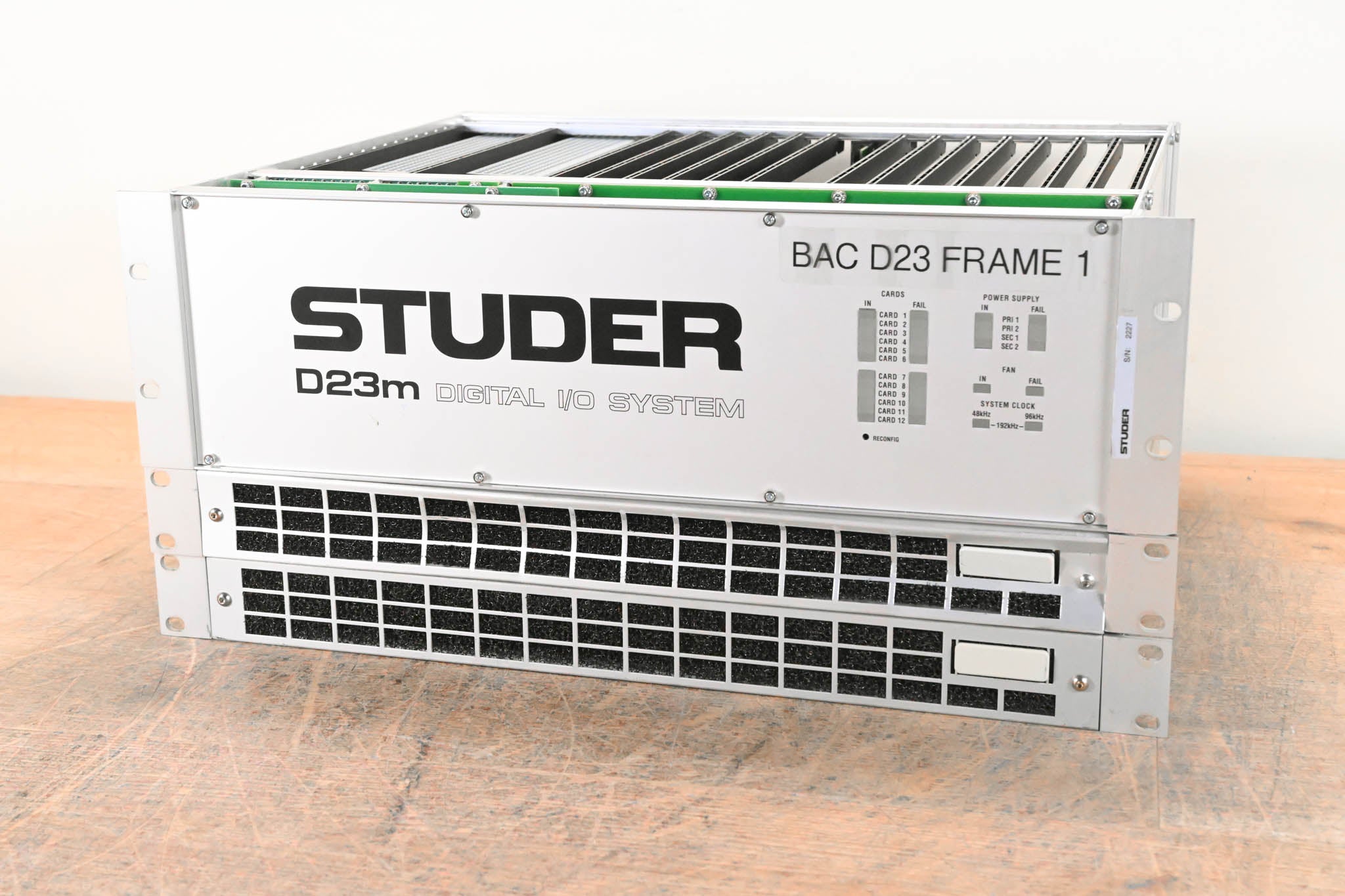Studer D23m I/O System w/ A-Link HD Card, Fan Module, and Filter Module