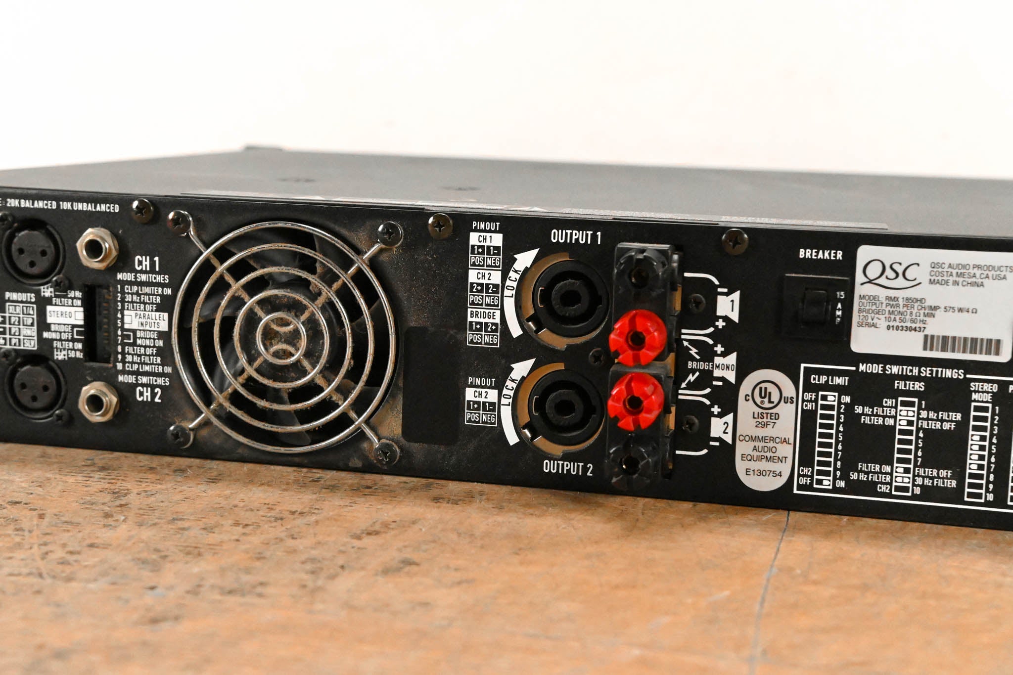 QSC RMX1850HD 2-Channel Power Amplifier