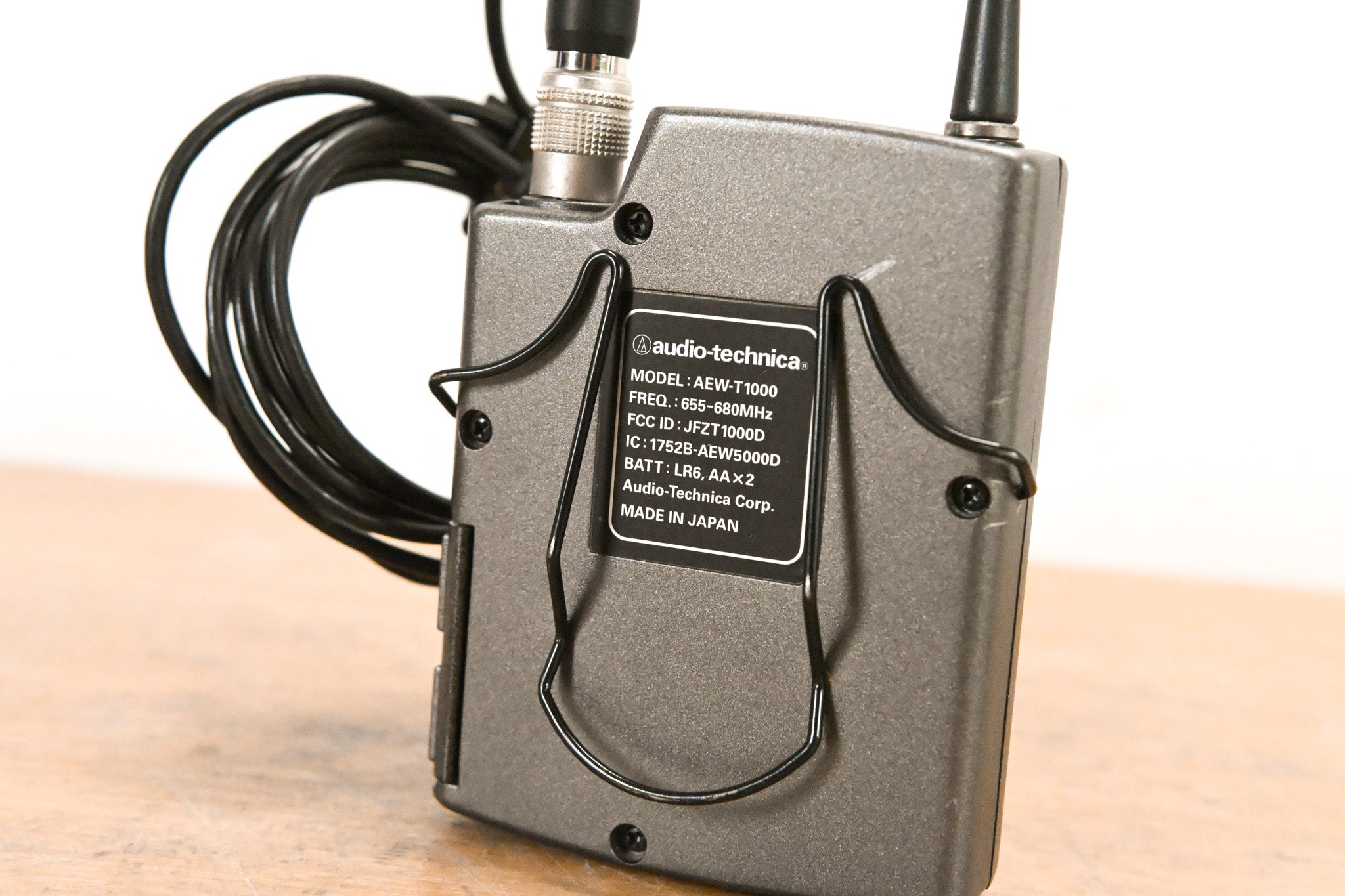 Audio-Technica AEW-T1000 Wireless Bodypack w/ Lavalier Mic - 655-680 MHz