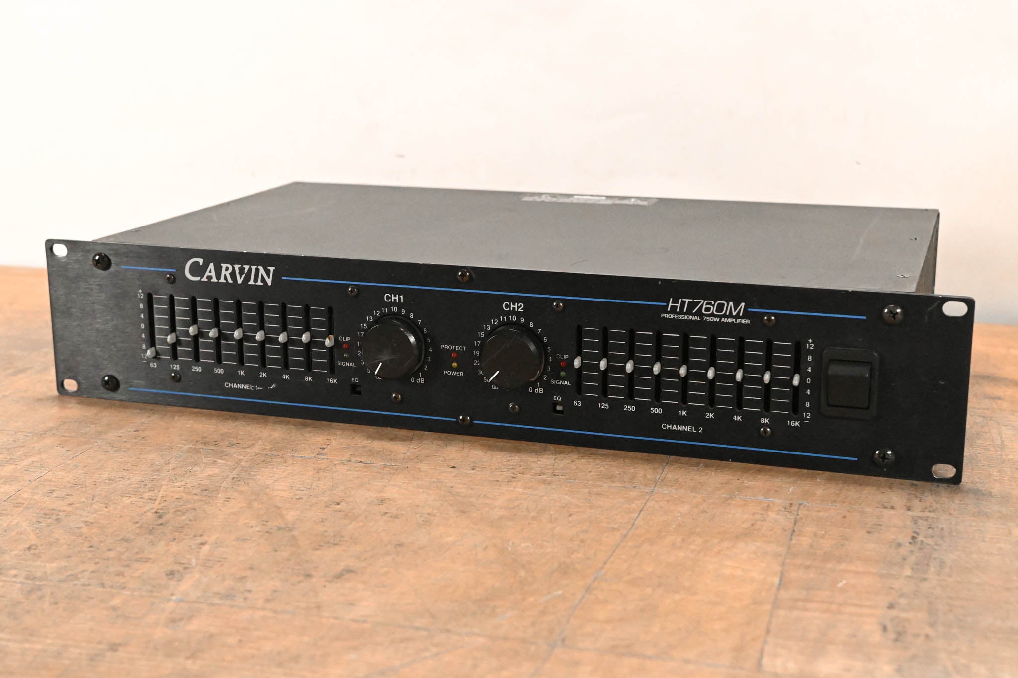 Carvin HT760M 2-Channel 750W Power Amplifier with EQ