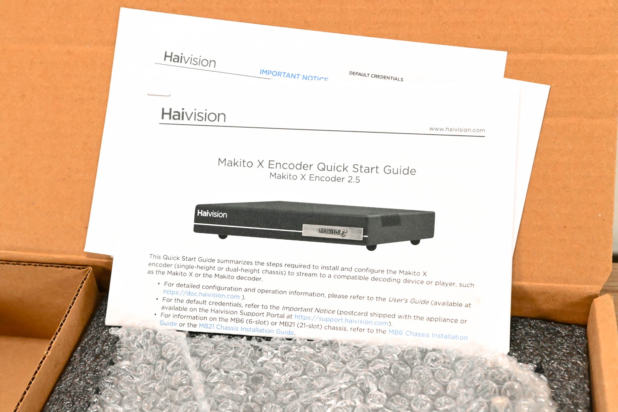 HaiVision S-292E-HDSDI1 Makito X Single SDI Encoder Appliance