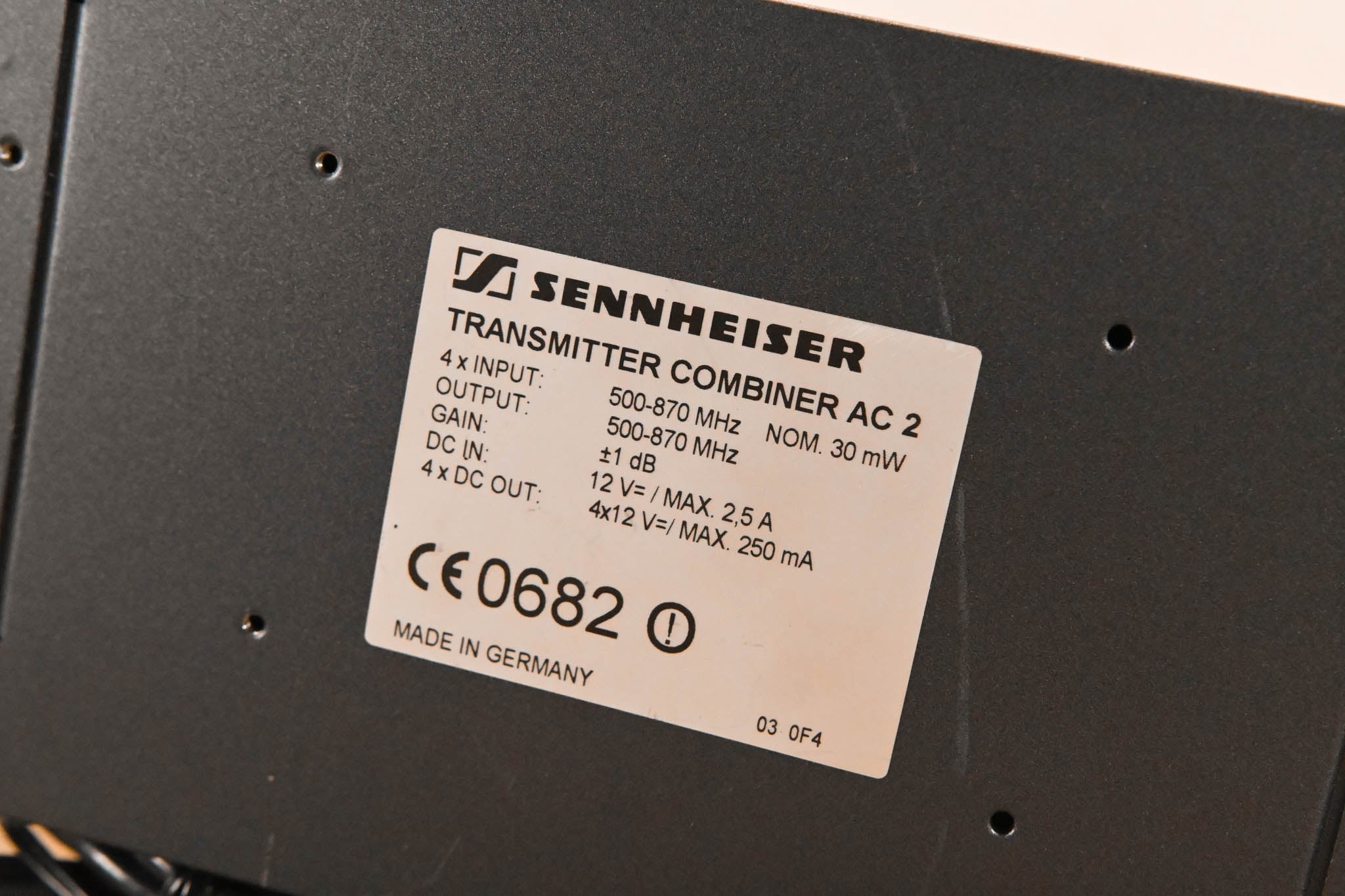 Sennheiser AC2 RF Combiner 500-870 MHz (NO POWER SUPPLY)