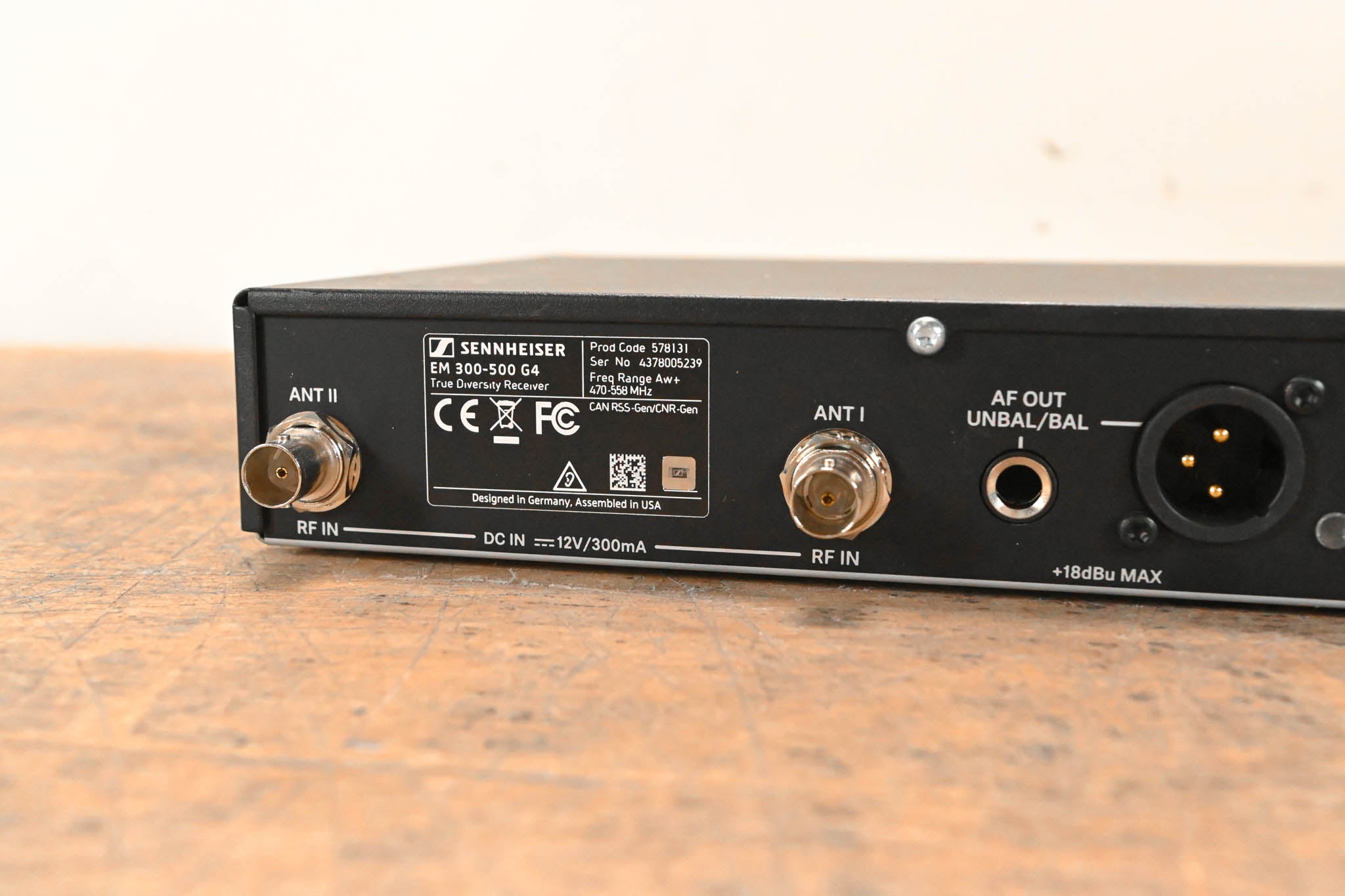 Sennheiser EW 300 G4 Handheld Wireless System Aw+ Range NO POWER SUPPLY