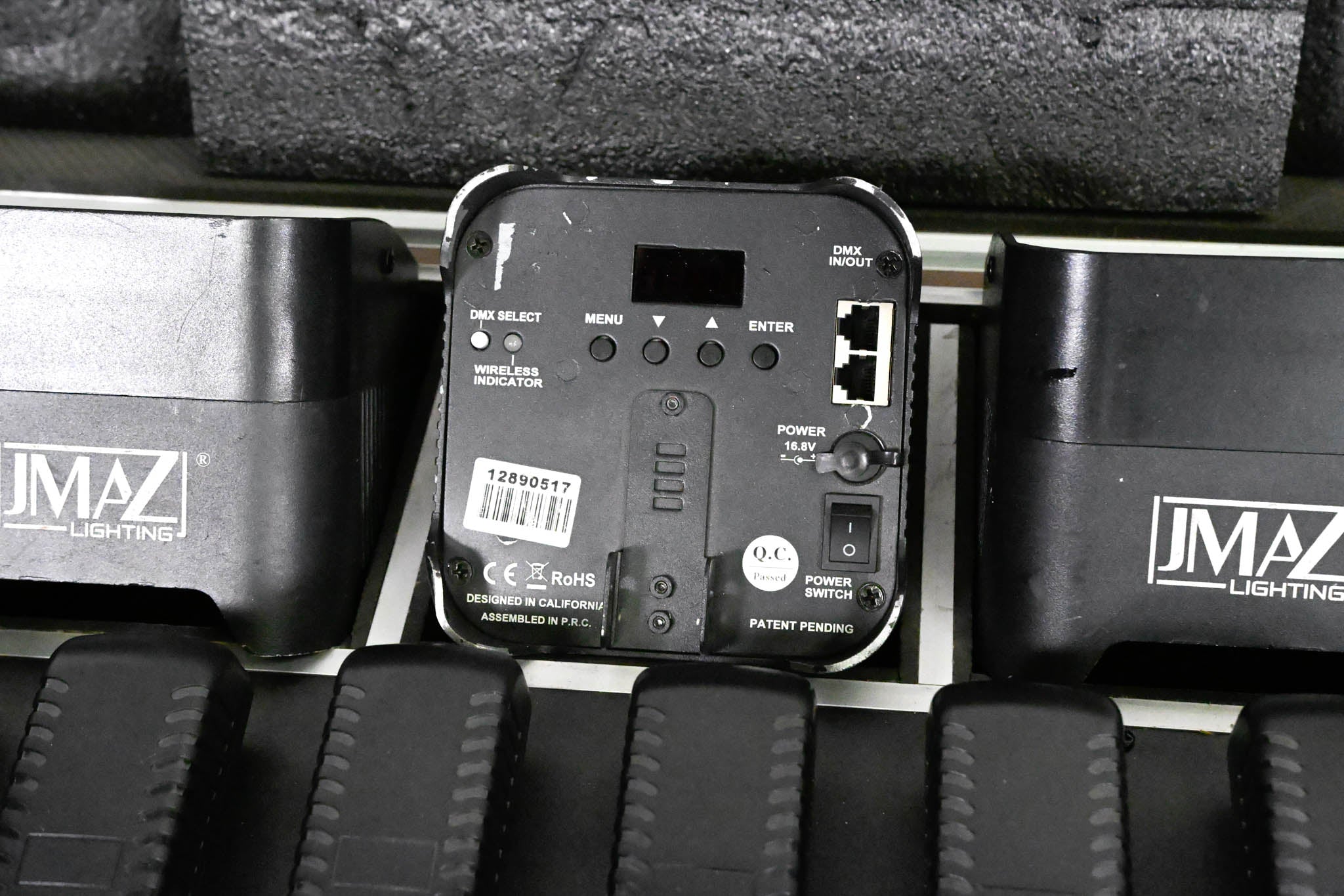JMAZ Lighting MAD PAR HEX 4S Battery LED Uplight Kit w/ Charging Case