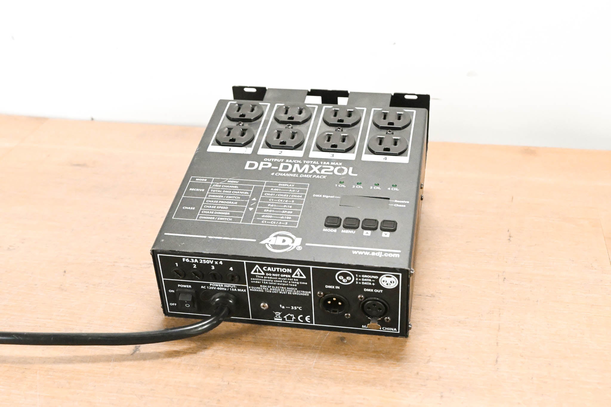 American DJ DP-DMX20L Four-Channel DMX Dimmer Pack