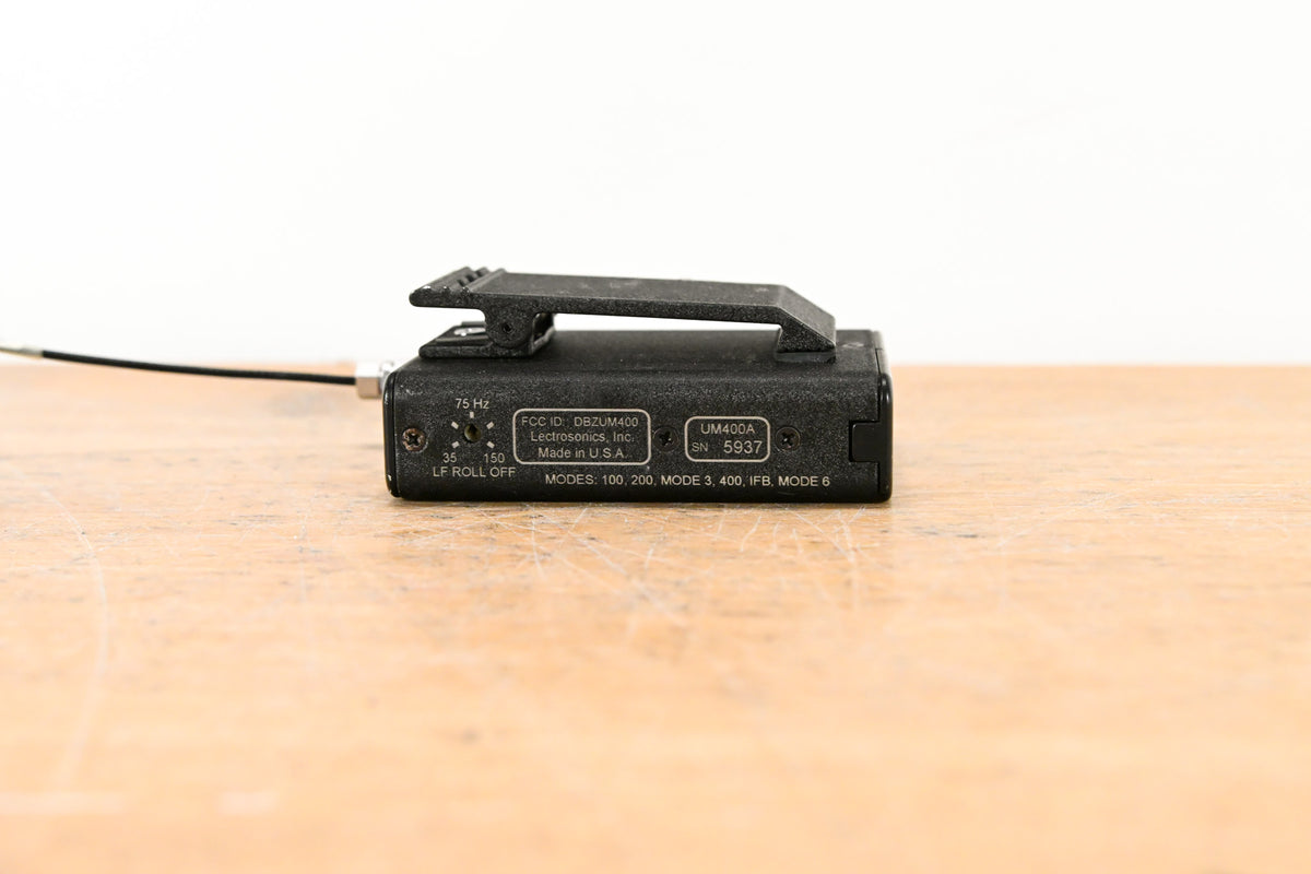 Lectrosonics UCR411A Receiver w/ UM400a Transmitter - Block 26 (NO PSU)